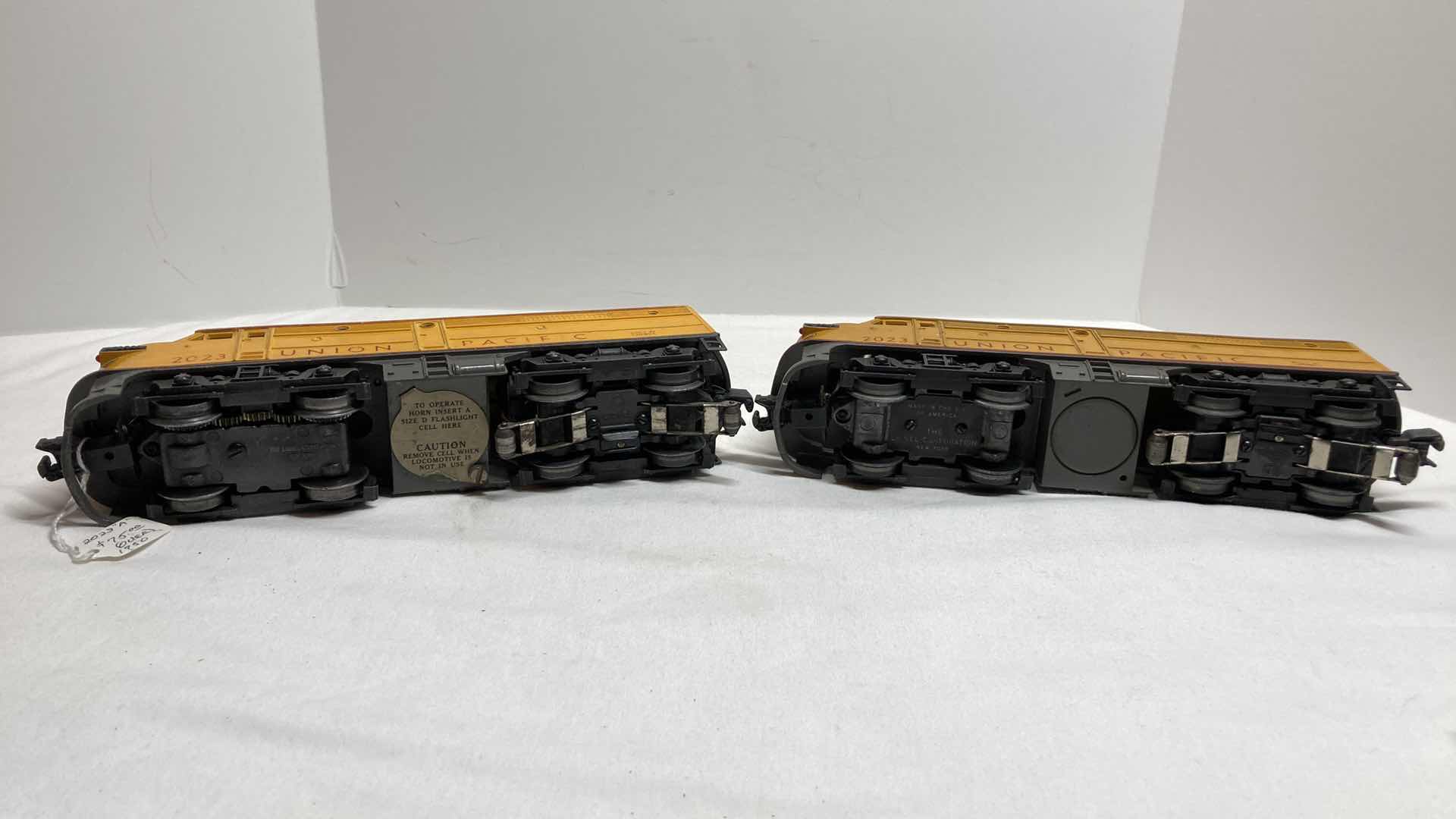 Photo 1 of LIONEL UNION PACIFIC LOCOMOTIVE 2023A YR1950 & LIONEL UNION PACIFIC DUMMY LOCOMOTIVE 2023 YR-1950