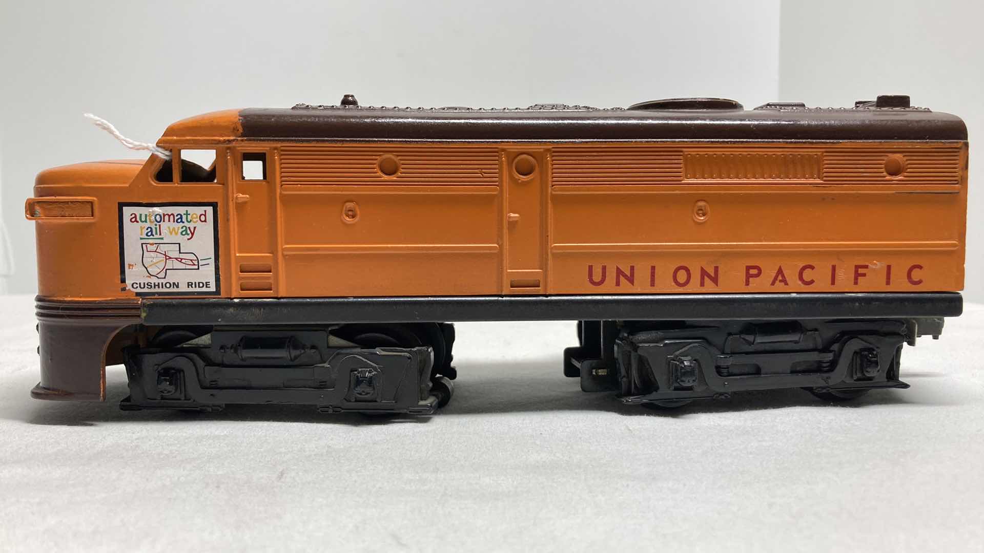 Photo 1 of LIONEL UNION PACIFIC AUTOMATED RAILWAY LOCOMOTIVE 222 YR1962 REPAINTED