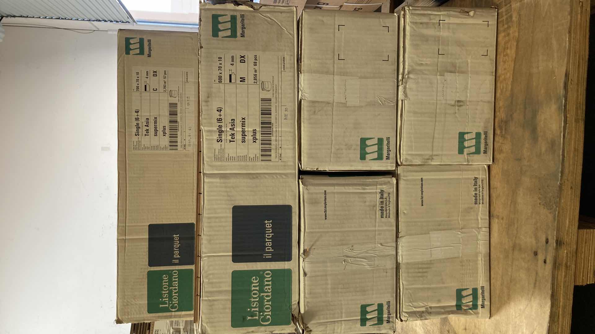 Photo 1 of LISTONE GIORDANO TEK ASIA SUPERMIX XPLUS FLOORING APPROX 210sqft 450PC 2.75” X 23.62”-27.55” H3/8”