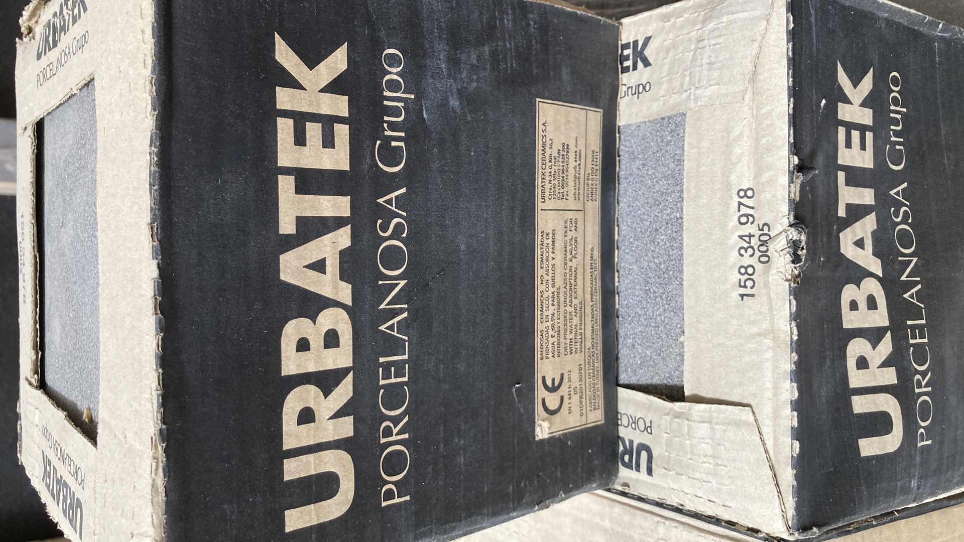 Photo 1 of URBATEK DARK GREY CERAMIC TILE B4M APPROX 180PC 7.75” X 7.75” H15/32”