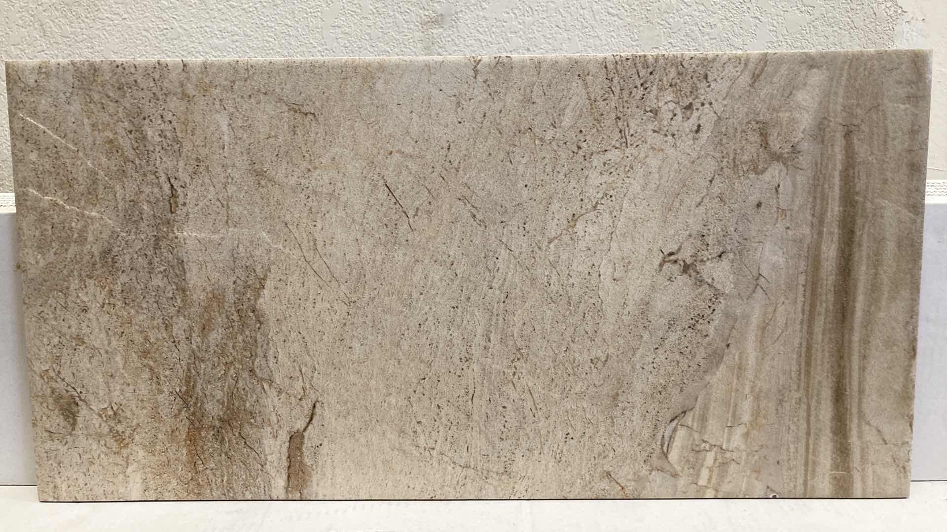 Photo 1 of INTERCERAMIC AMALFISTSTONE CREMA VASAR FLOOR TILE APPROX 81sqft 42PCS 23.5” X 11.75” H1/4”