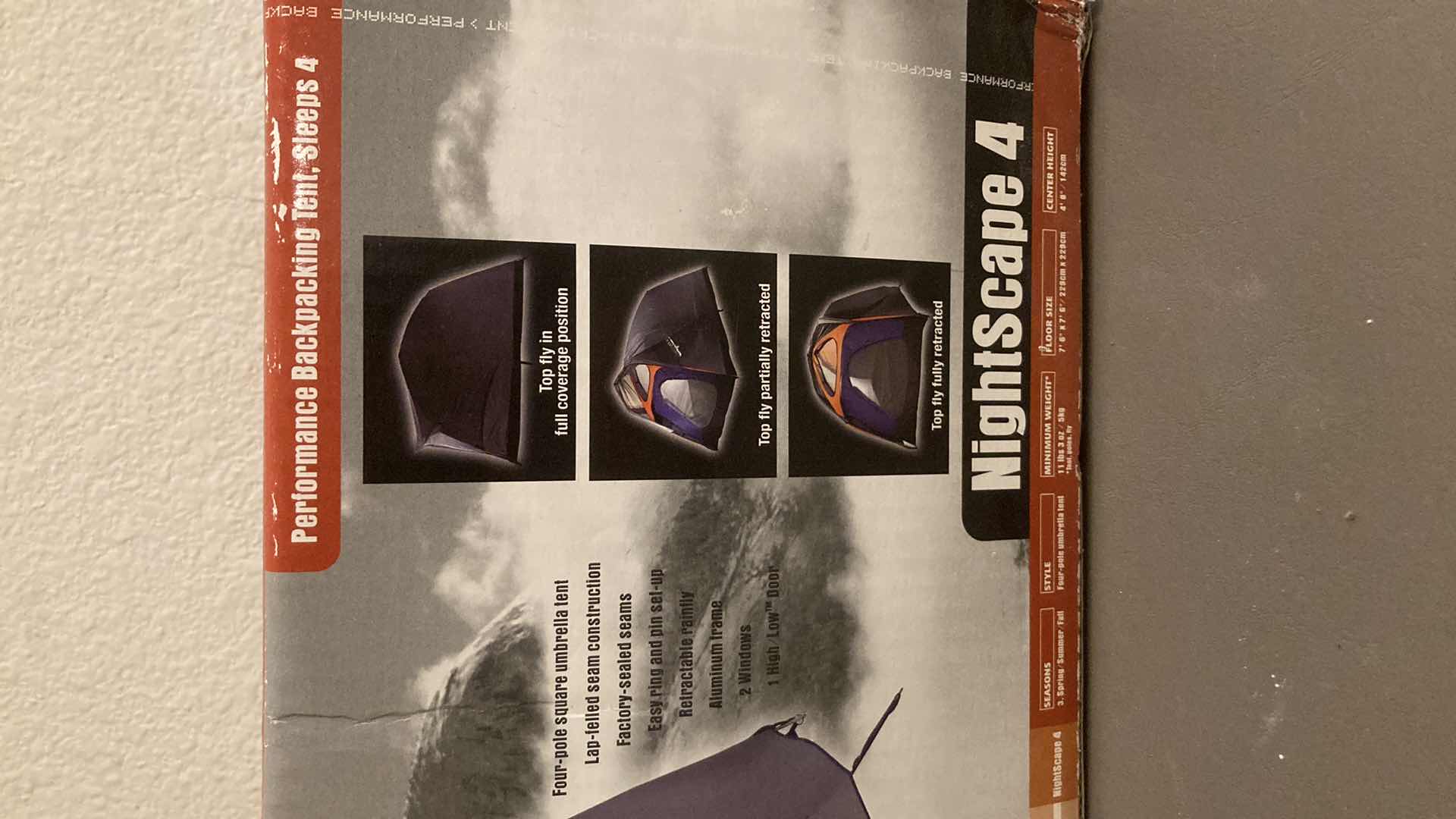 Photo 1 of EUREKA STORM SHIELD NIGHT SCAPE 4 TENT