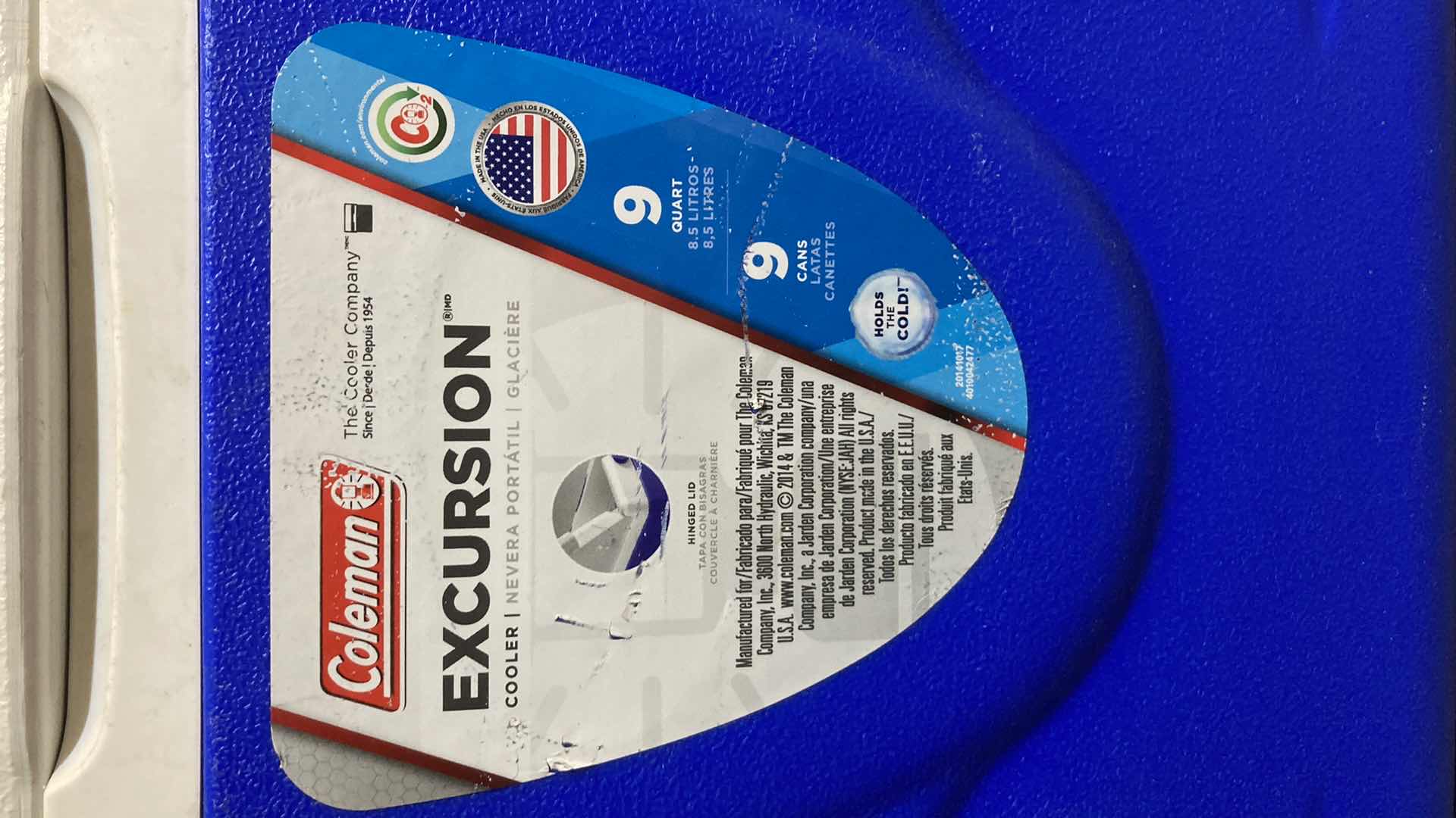 Photo 1 of COLEMAN EXCURSION 9QT COOLER