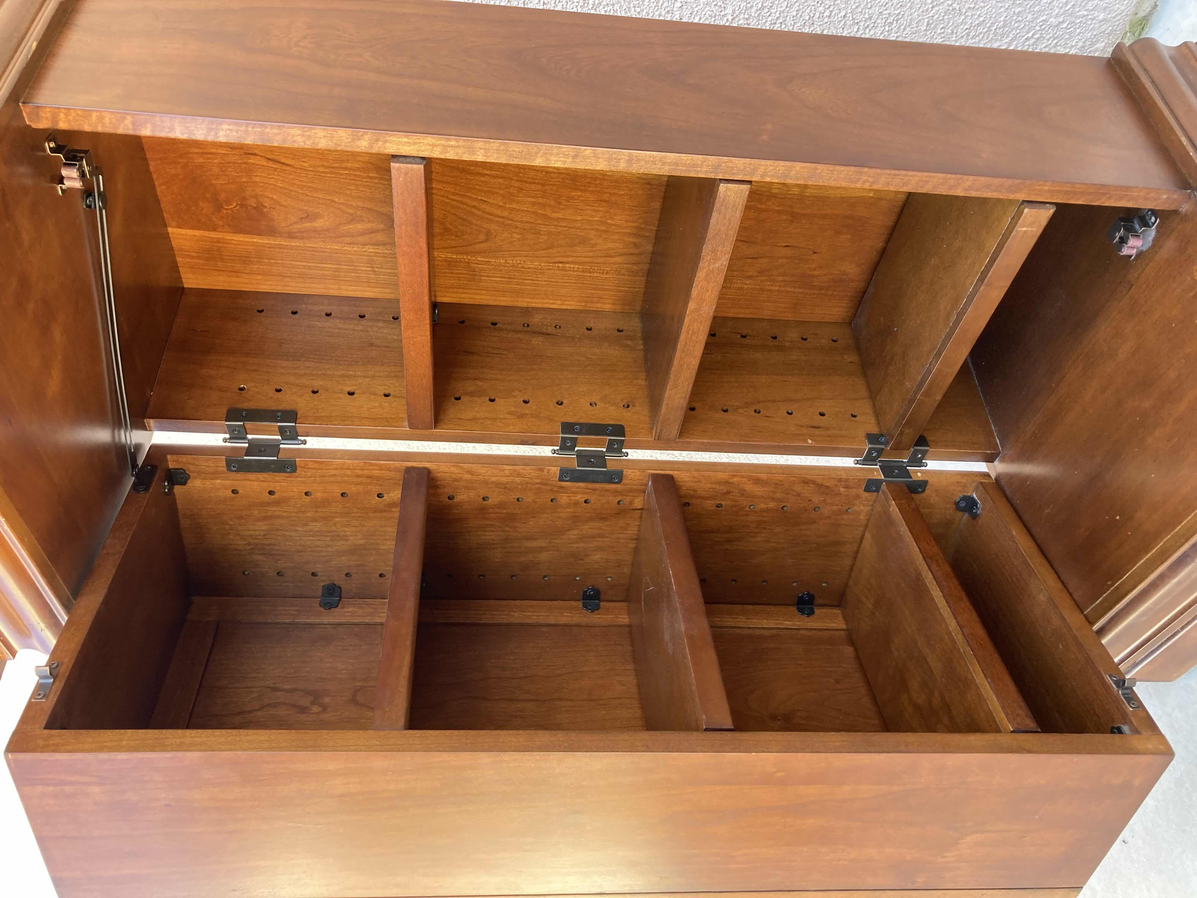 Photo 1 of MAHOGANY WOOD FINISH MEDIA STORAGE TOWER 16” X 16” H40”