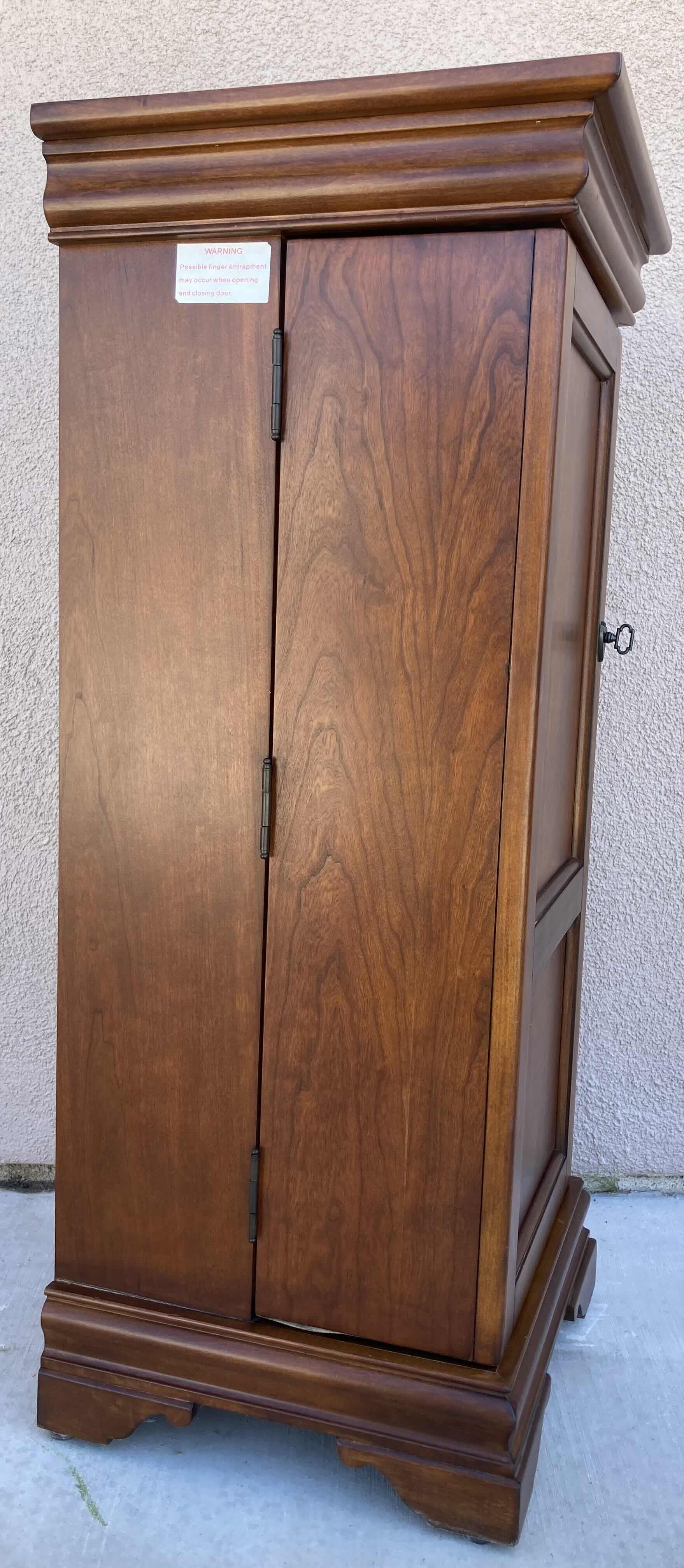 Photo 1 of MAHOGANY WOOD FINISH MEDIA STORAGE TOWER 16” X 16” H40”