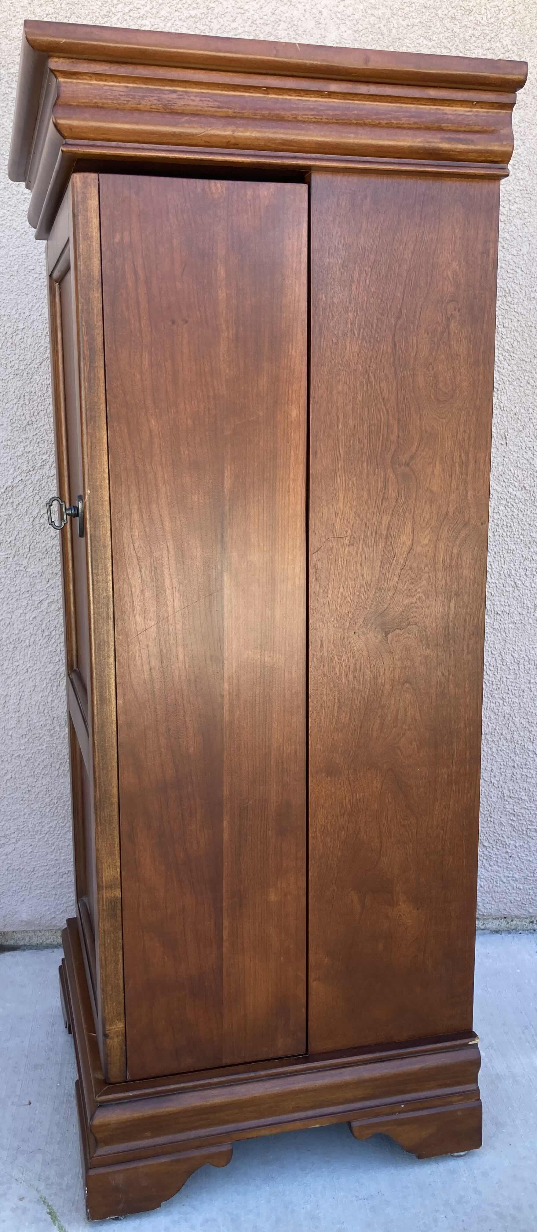 Photo 3 of MAHOGANY WOOD FINISH MEDIA STORAGE TOWER 16” X 16” H40”
