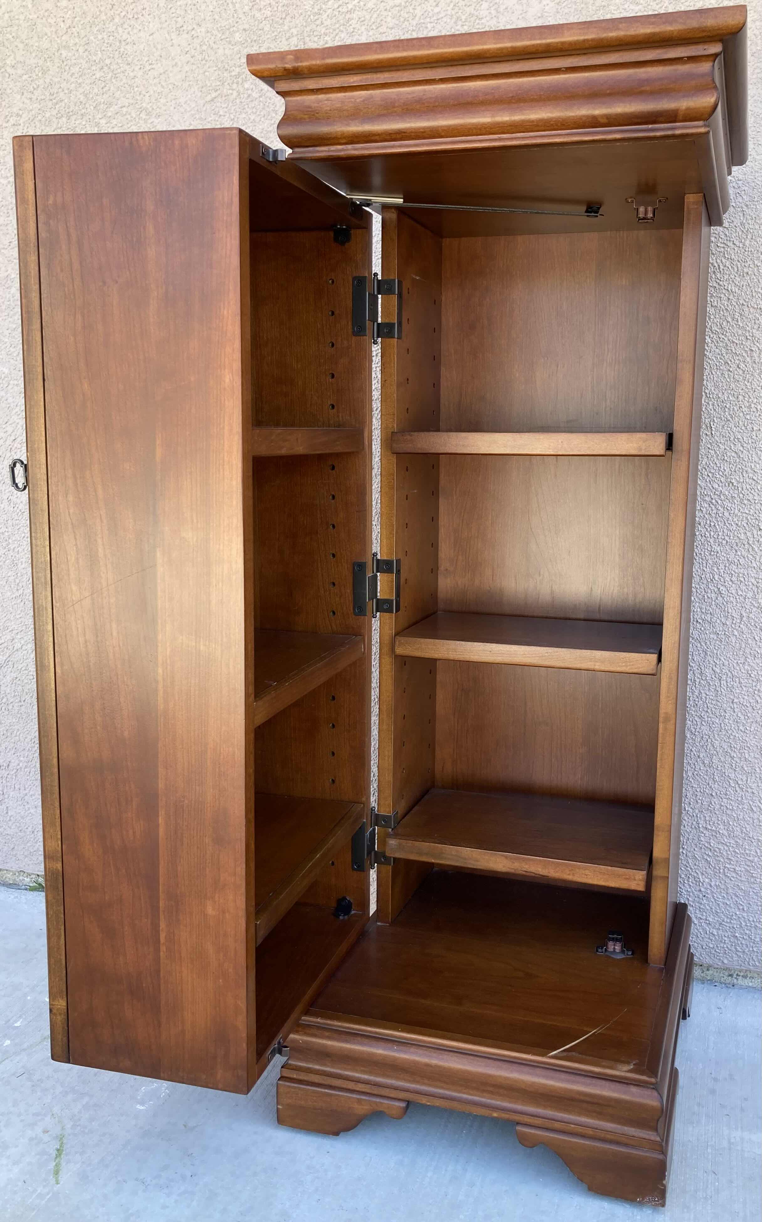 Photo 5 of MAHOGANY WOOD FINISH MEDIA STORAGE TOWER 16” X 16” H40”