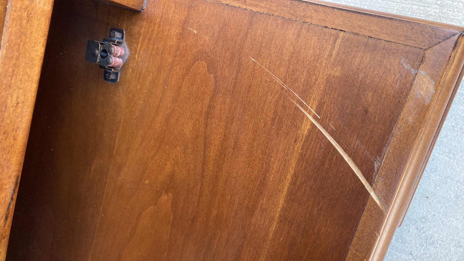 Photo 1 of MAHOGANY WOOD FINISH MEDIA STORAGE TOWER 16” X 16” H40”