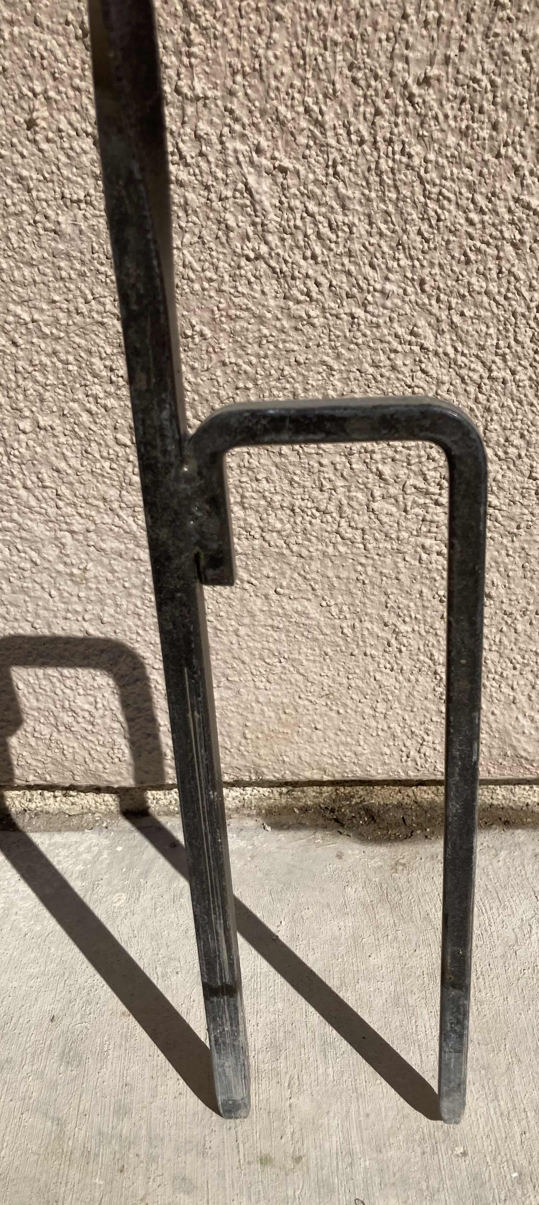 Photo 1 of COPPER FINISH TIKI TORCH W SPIRAL WROUGHT IRON POST 7” X 72”