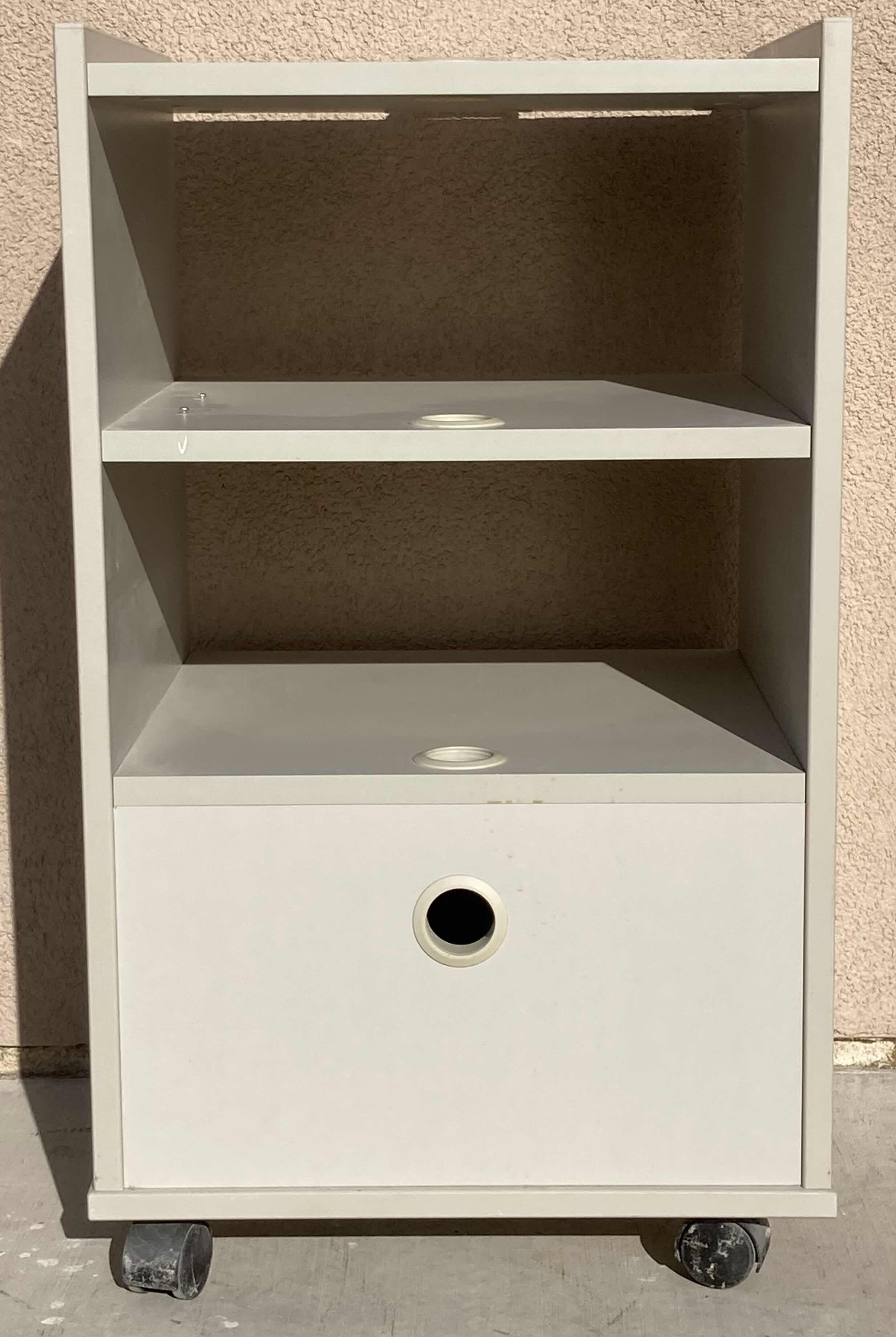 Photo 1 of ROLLING 4 TIER MEDIA CABINET 19” X 19” H32”