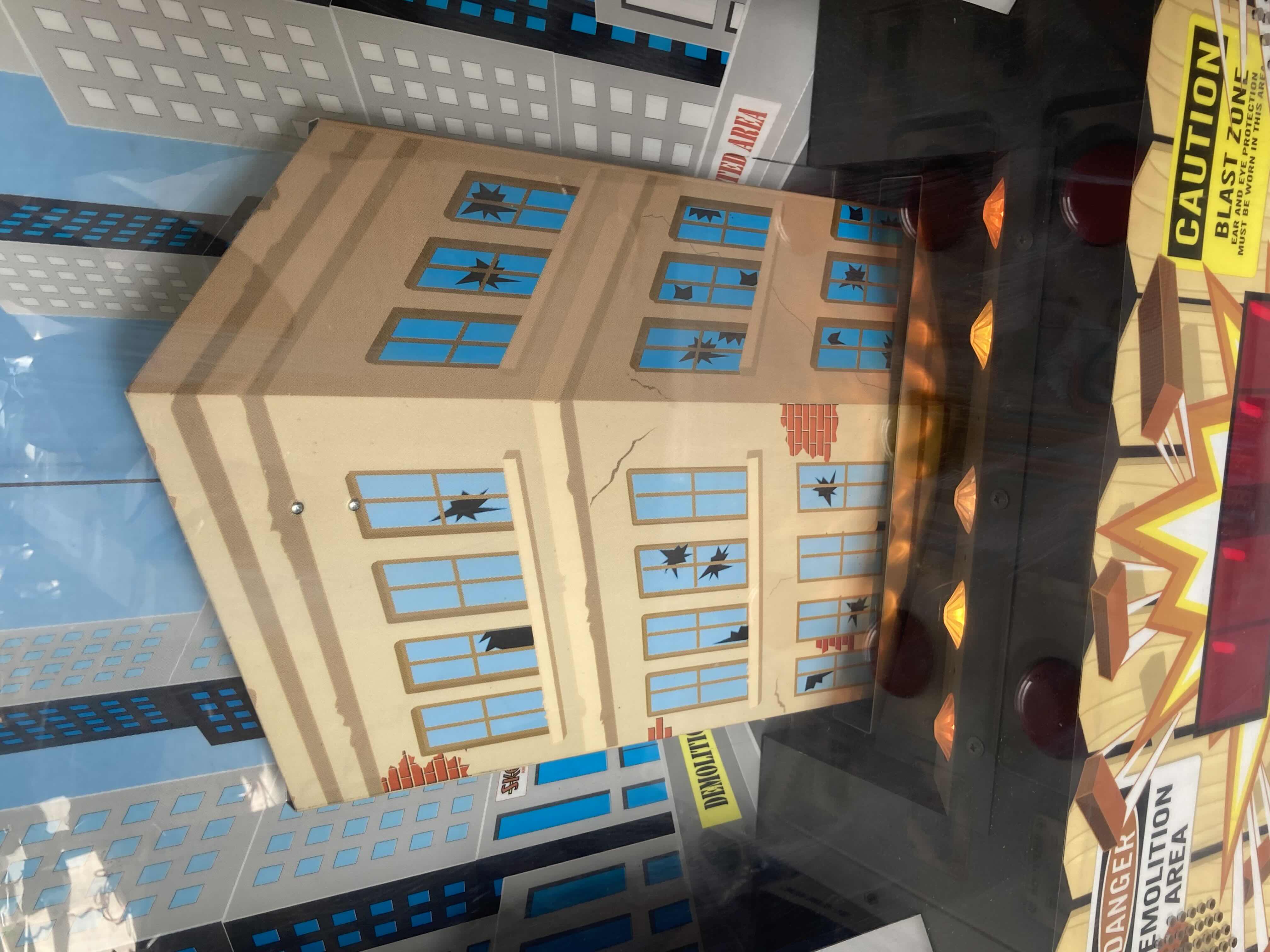 Photo 1 of SKEE-BALL INC CM FALLS DEMOLITION CO. JS 2000 BLASTING MACHINE TOKEN ARCADE GAME 32” X 43” H89”