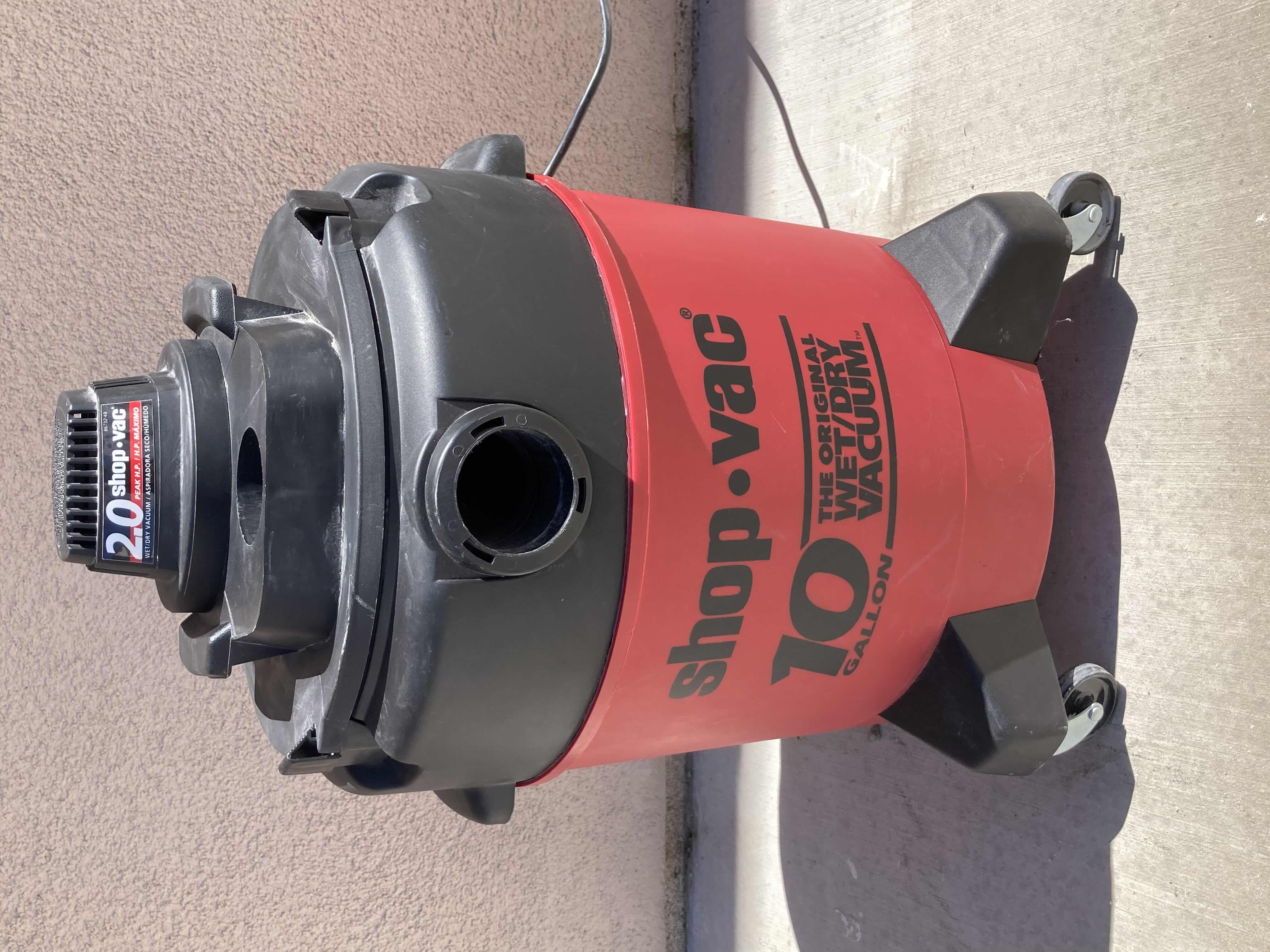 Photo 1 of SHOP VAC 2.0HP ORIGINAL WET/DRY 10GAL VACUUM MODEL 700E W HOSE & 2 EXTENSION ATTACHMENTS