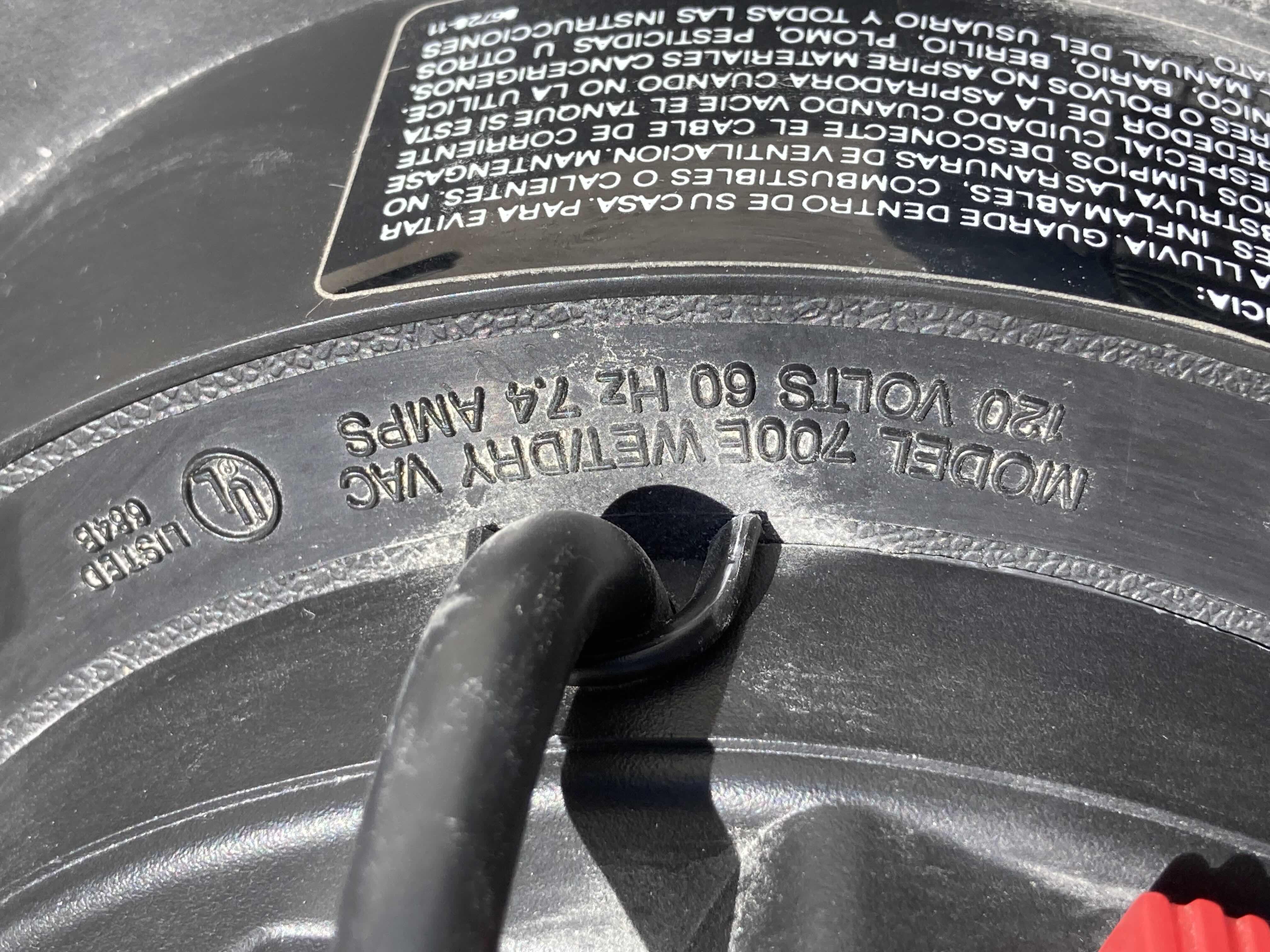 Photo 1 of SHOP VAC 2.0HP ORIGINAL WET/DRY 10GAL VACUUM MODEL 700E W HOSE & 2 EXTENSION ATTACHMENTS