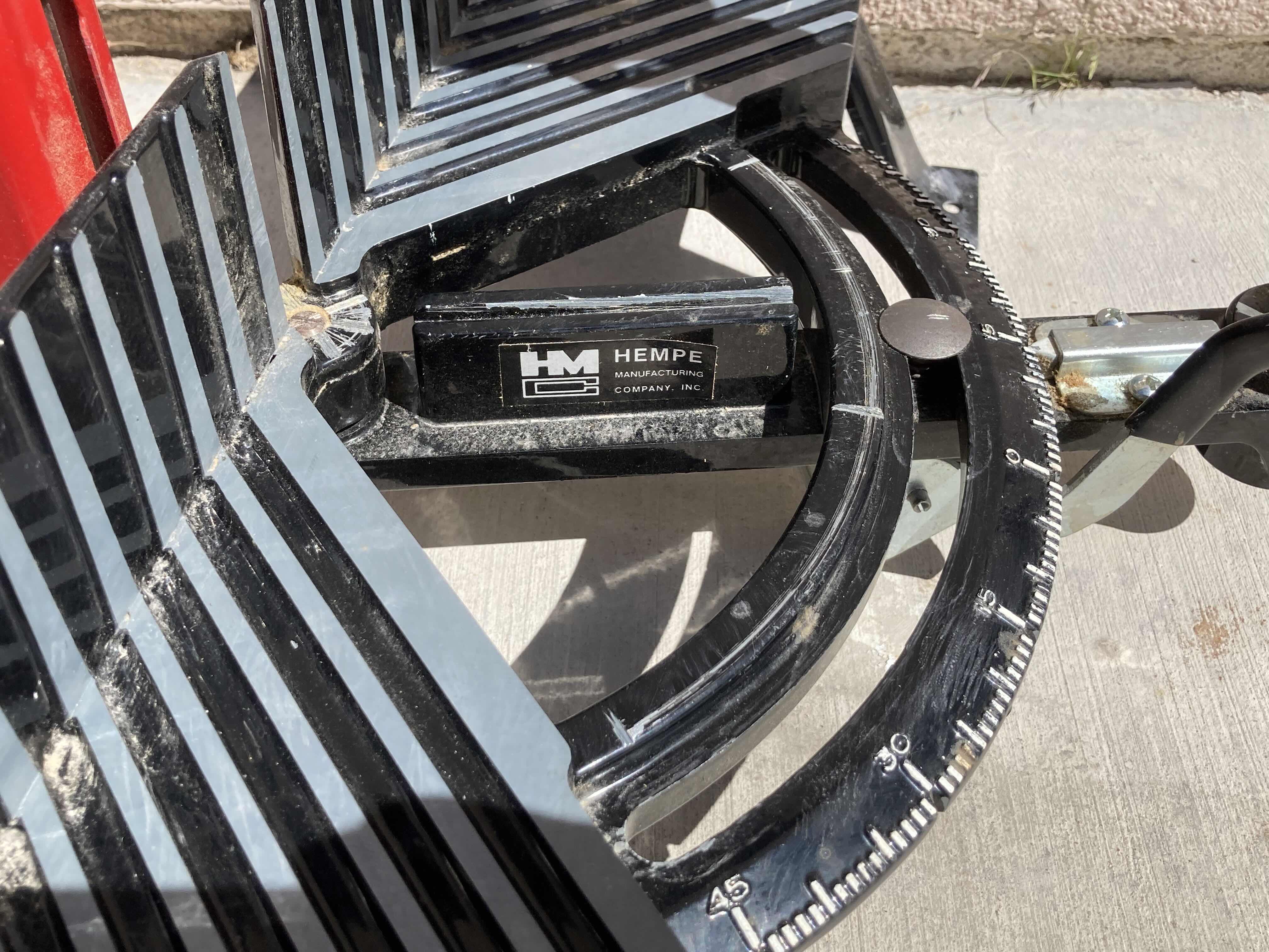 Photo 1 of HEMPE MANUAL PRECISION MITER SAW TABLE MOUNT 19” X 9” H14”