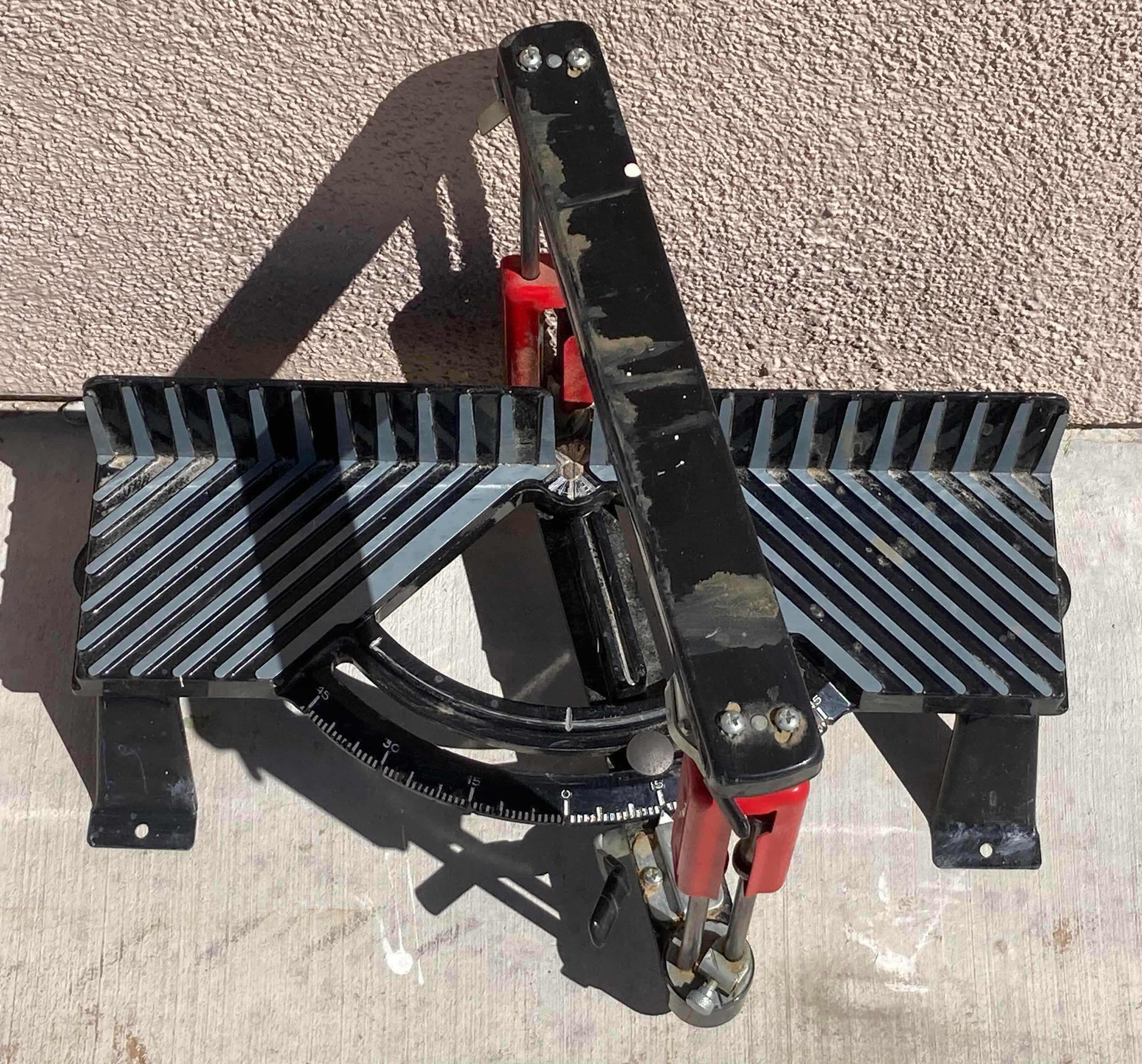 Photo 1 of HEMPE MANUAL PRECISION MITER SAW TABLE MOUNT 19” X 9” H14”