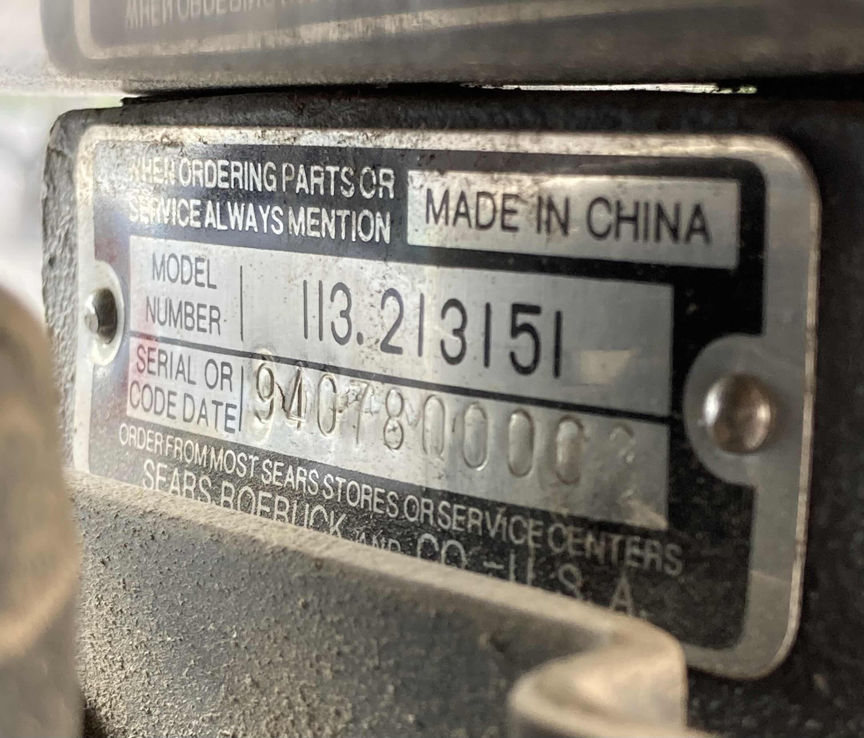 Photo 1 of CRAFTSMAN 15” DRILL PRESS SWIVEL TILT TABLE MODEL 113213151