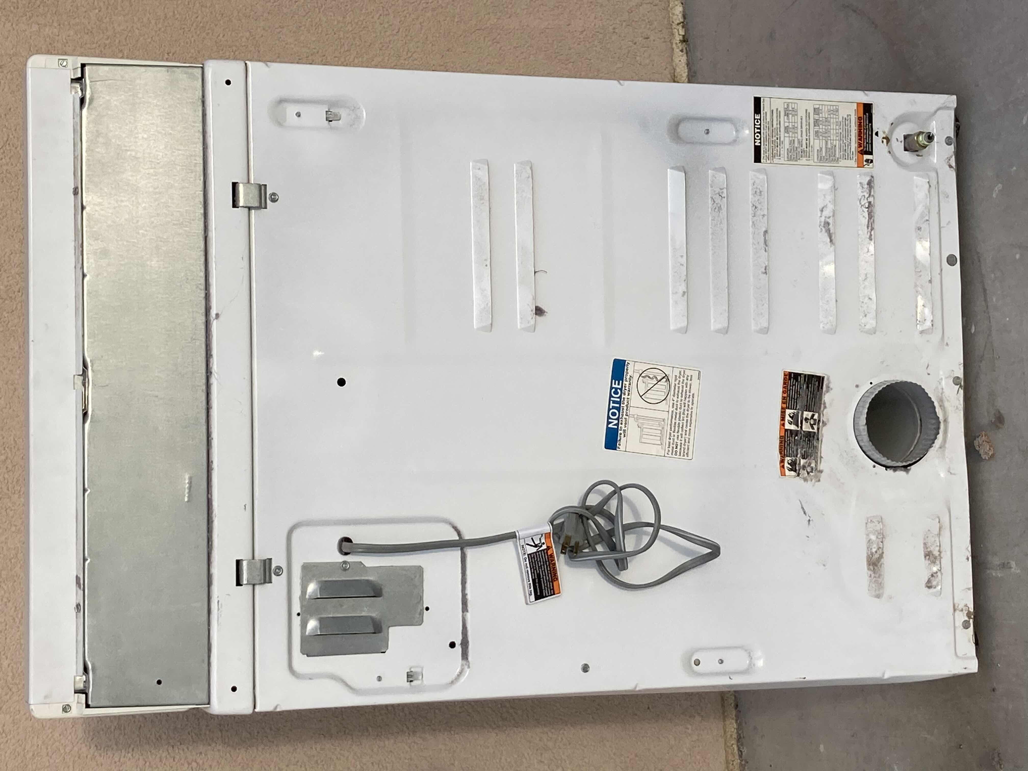 Photo 7 of AMANA COMMERCIAL QUALITY GAS DRYER MODEL LGA30AW