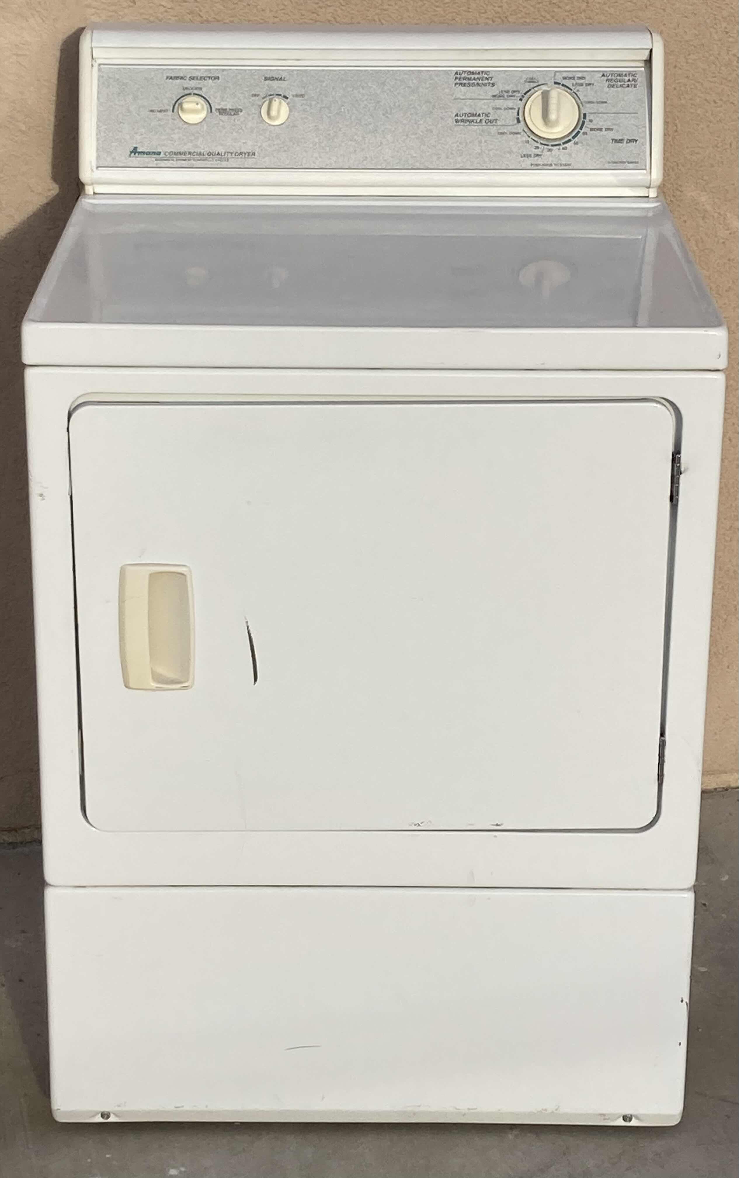 Photo 1 of AMANA COMMERCIAL QUALITY GAS DRYER MODEL LGA30AW