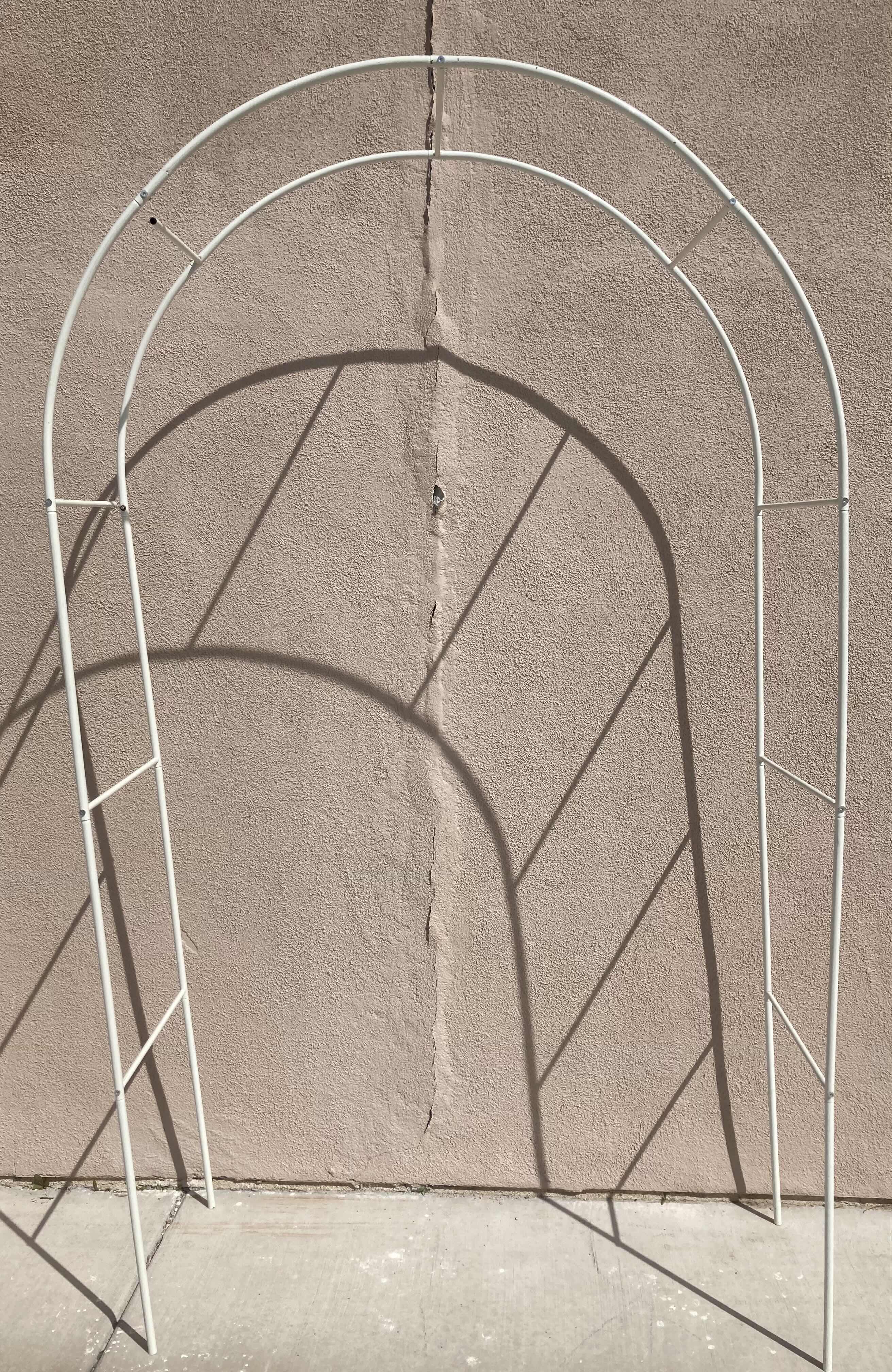 Photo 1 of NSTAR WHITE FINISH METAL ARCH 53” X 18” H92”