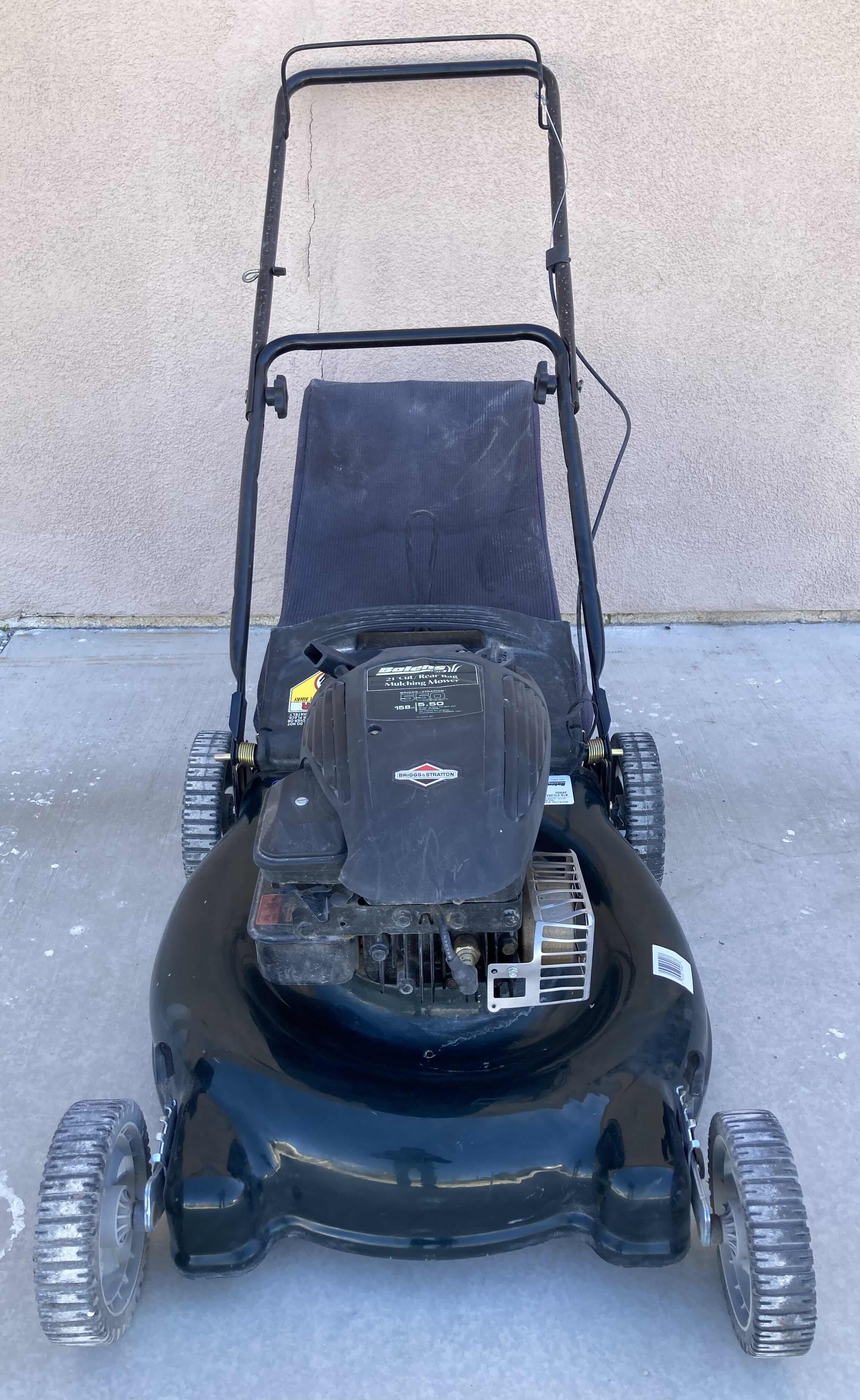 Photo 1 of BOLENS 550 SERIES 21” CUT/REAR BAG MULCHING LAWN MOWER MODEL 11A-414J265