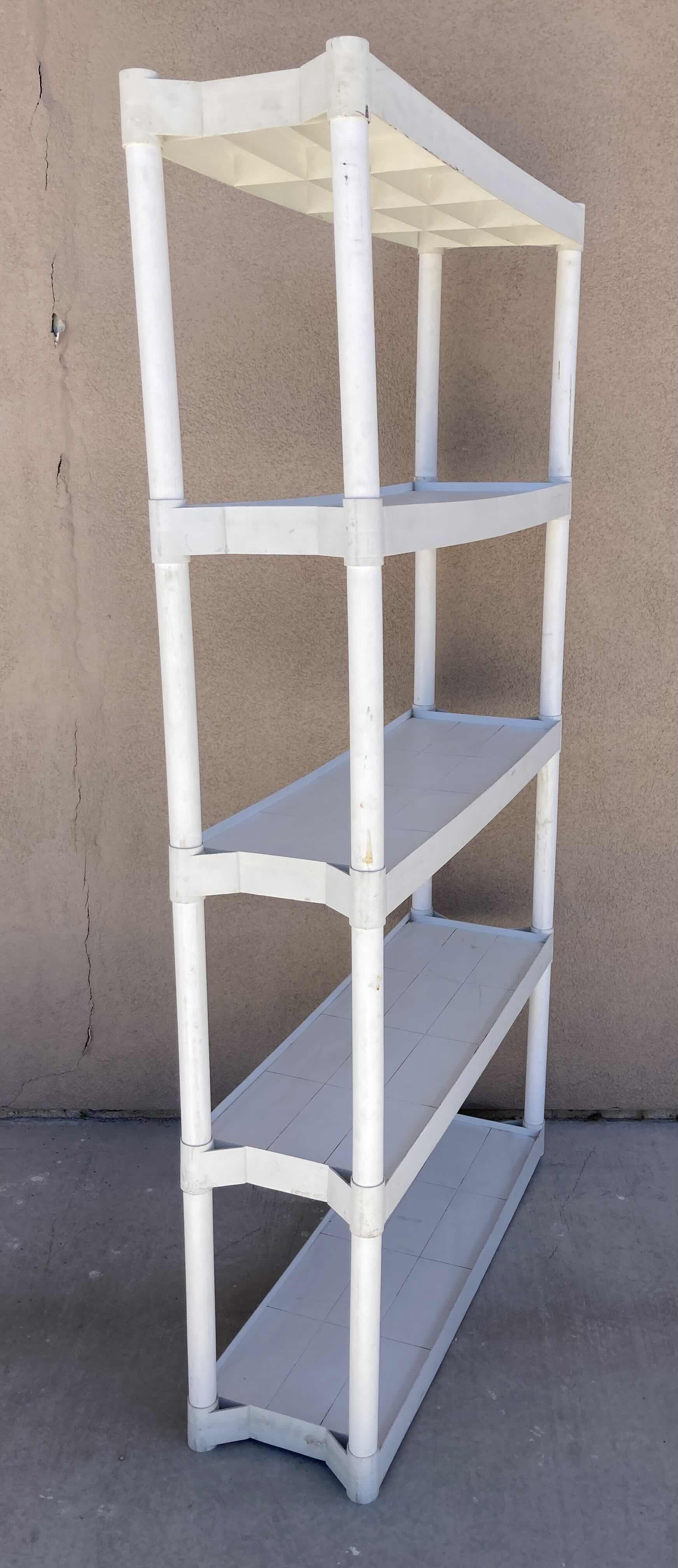 Photo 1 of PLASTIC 5 TIER SHELF 39” X 12” H72”