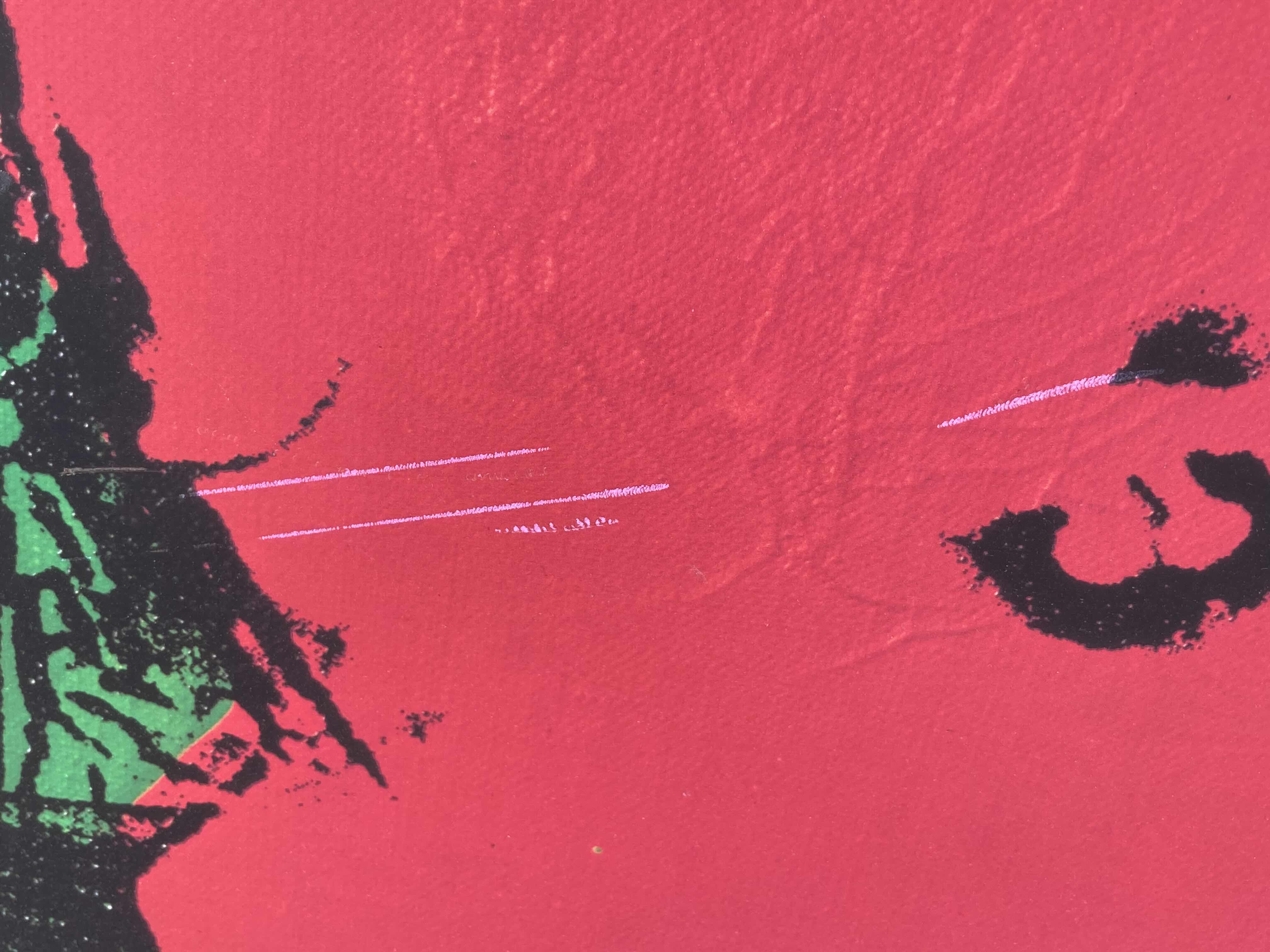 Photo 1 of FOUR FLOWERS LOW PROFILE BLACK FRAMED REPRINT ARTWORK BY ANDY WARHOL 37.5” X 37.5”