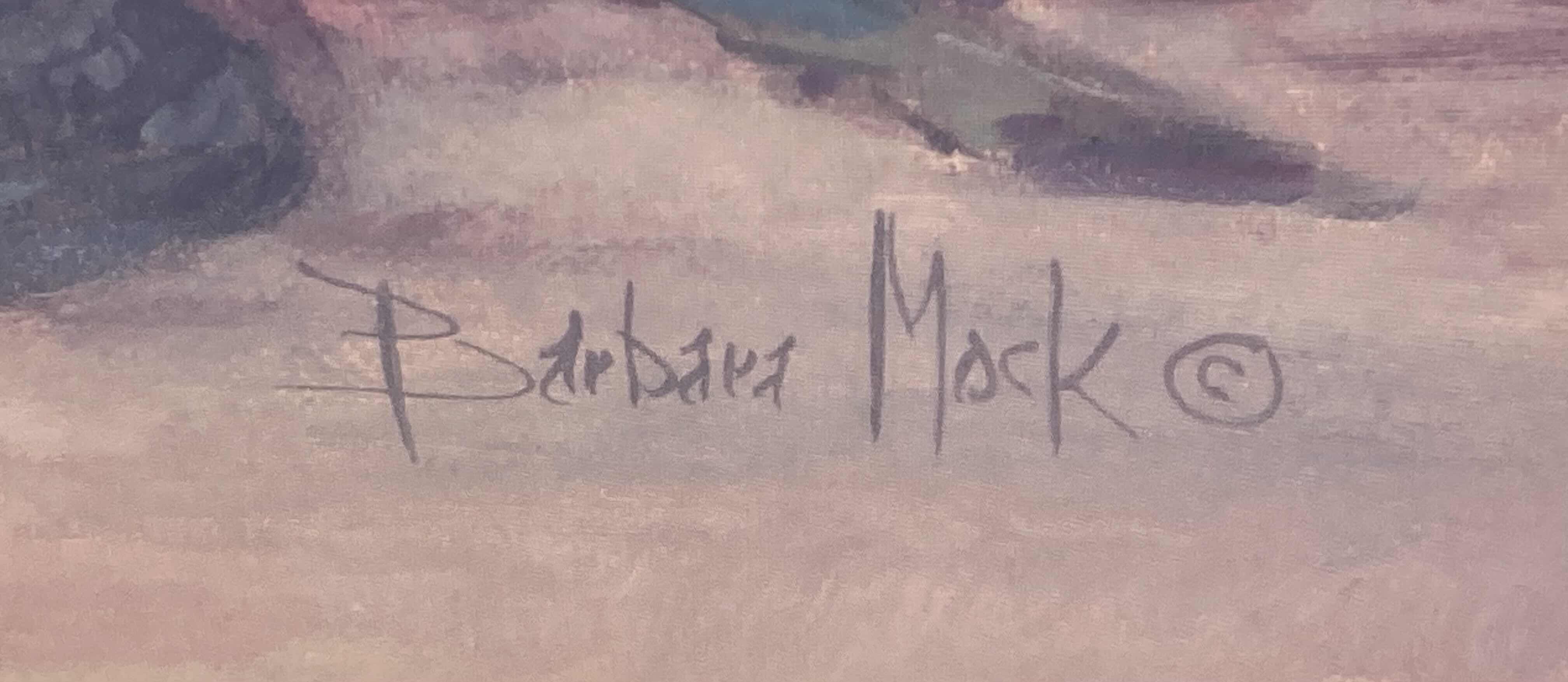 Photo 1 of FLORAL ARRANGEMENTS GOLD FINISH FRAMED ARTWORK BY BARBARA MARK (2) 20” X 32”