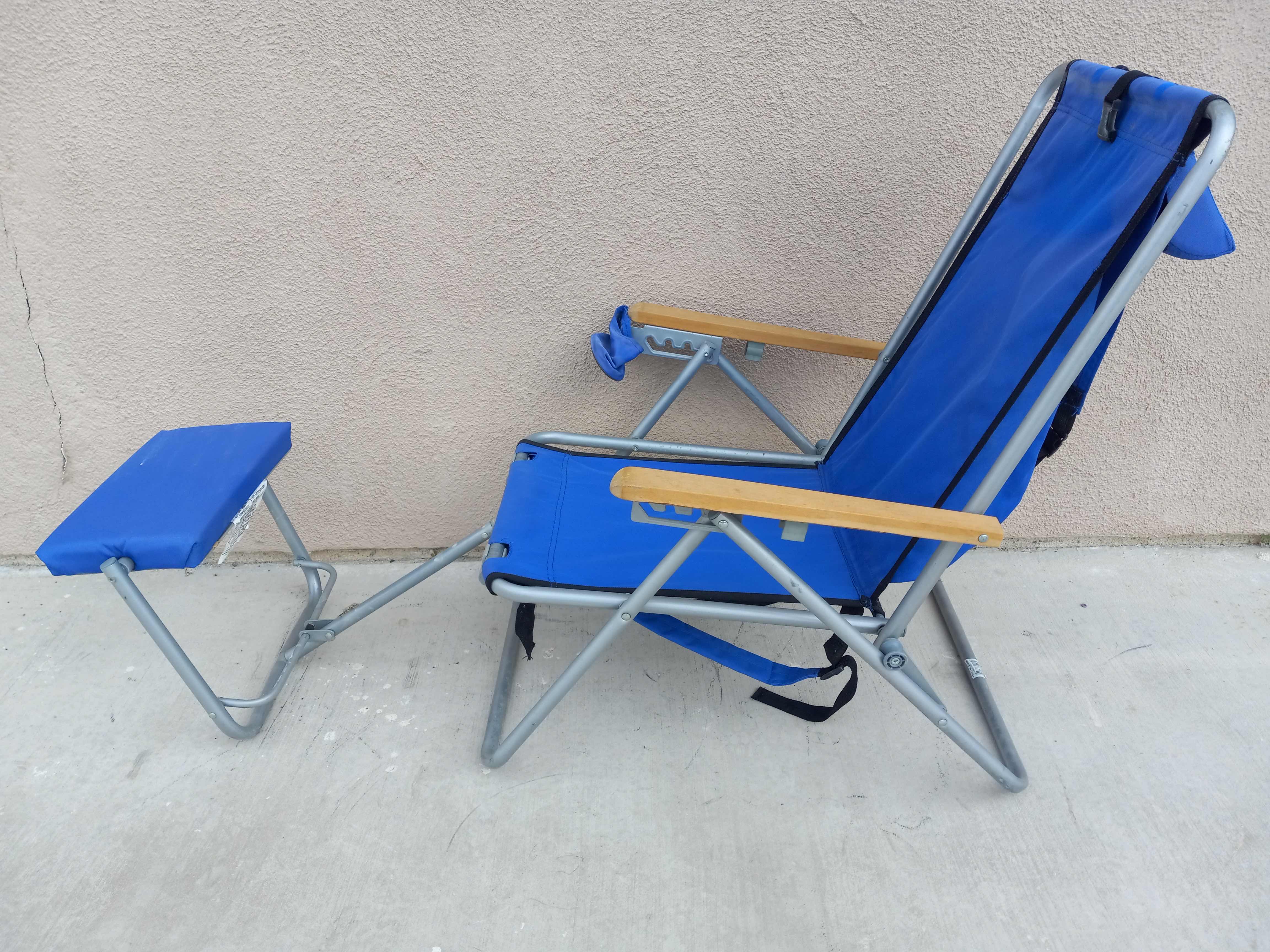 Photo 1 of FOLDING OUT CAMPING LOUNGE CHAIR W BUILT IN BACKPACK 22” X 46” H31”