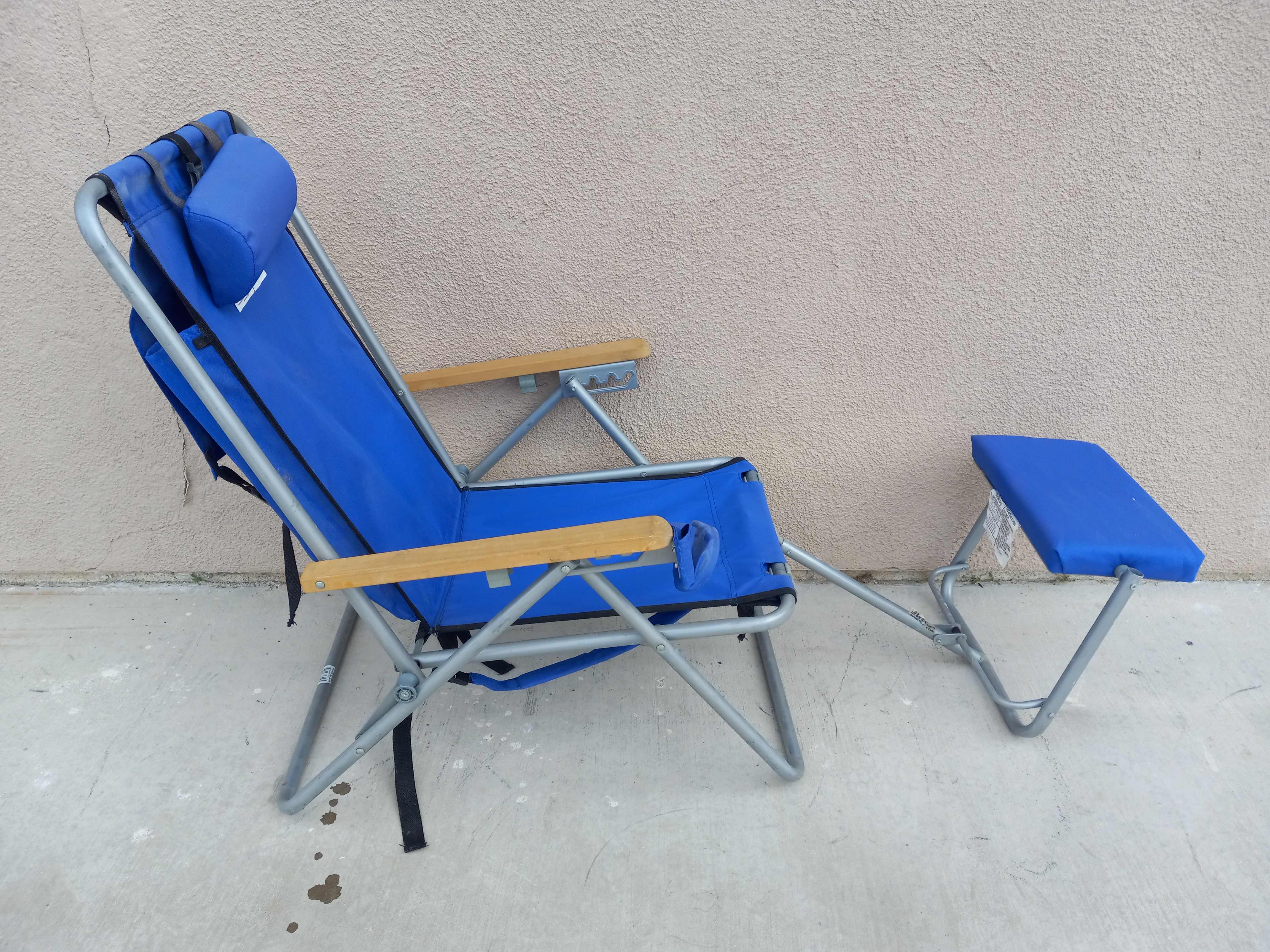 Photo 1 of FOLDING OUT CAMPING LOUNGE CHAIR W BUILT IN BACKPACK 22” X 46” H31”