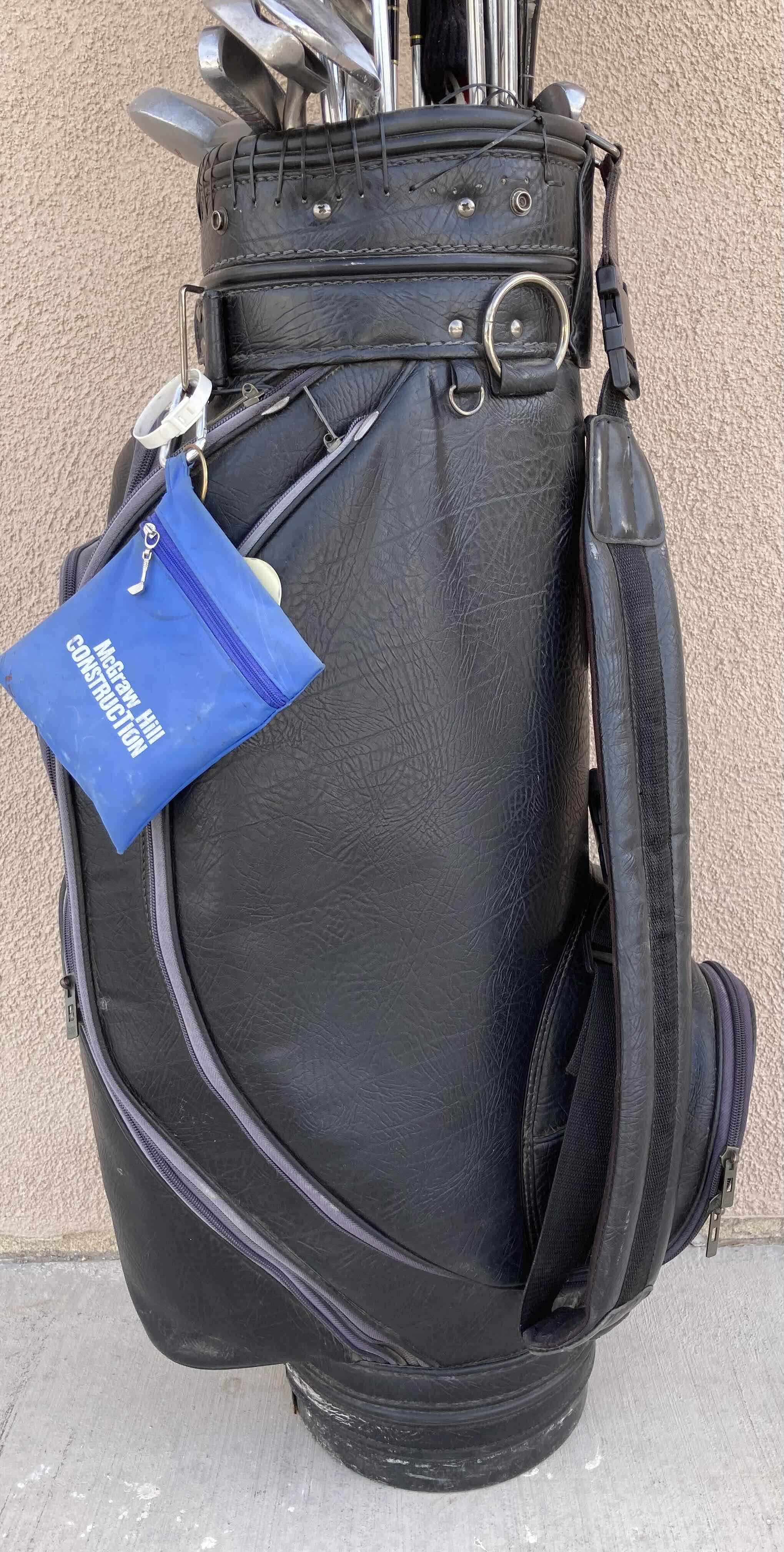 Photo 1 of THE CLUB GLOVE LEATHER GOLF BAG W MIXED GOLF CLUB SET (25 CLUBS)