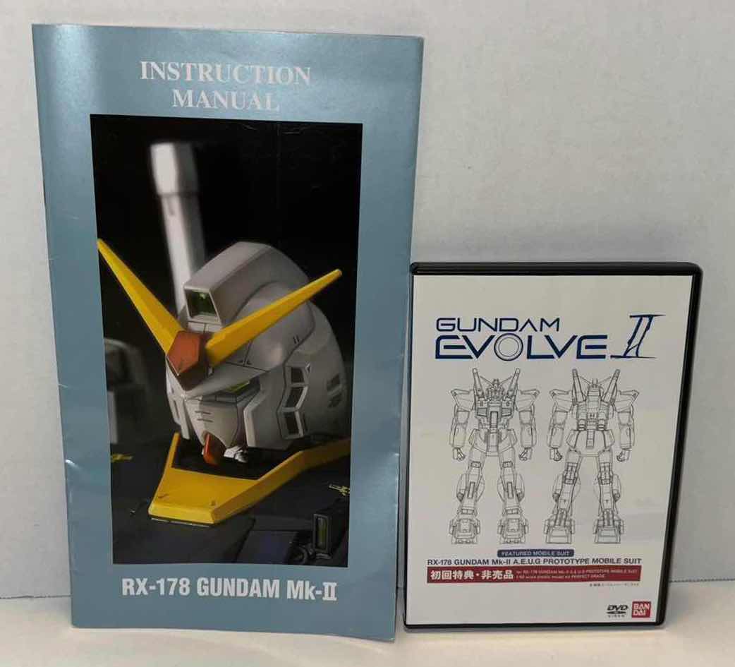 Photo 1 of BANDAI PG 1/60 RX-178 GUNDAM MK-11 A.E.U.G. W/ ACCESSORIES, INSTRUCTION MANUAL & DVD