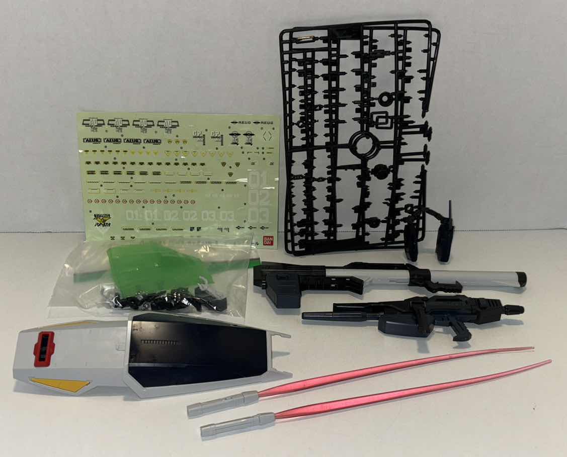 Photo 1 of BANDAI PG 1/60 RX-178 GUNDAM MK-11 A.E.U.G. W/ ACCESSORIES, INSTRUCTION MANUAL & DVD