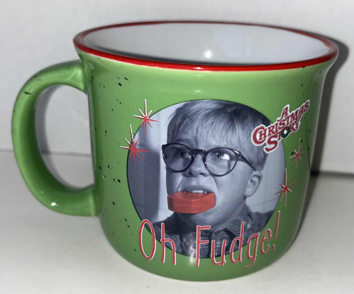 Photo 1 of SPOONTIQUES A CHRISTMAS STORY “OH FUDGE” CERAMIC MUG (1)