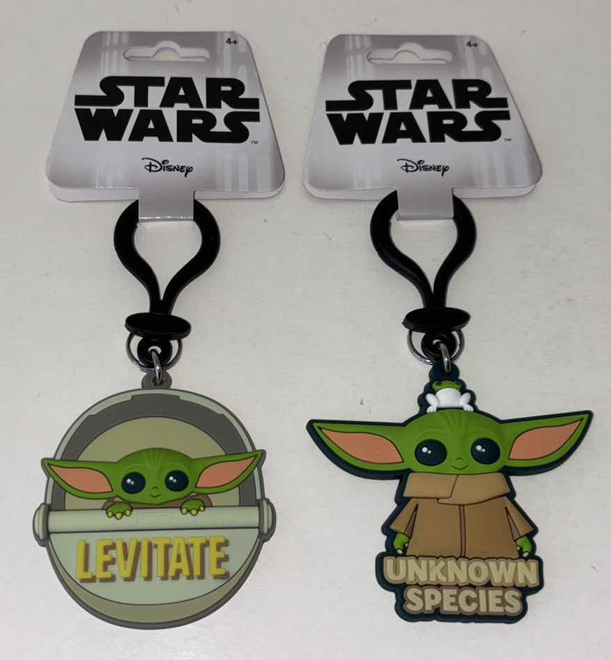 Photo 1 of STAR WARS STORMTROOPER AIR FRESHENER & 2 PC STAR WARS THE CHILD PVC SOFT TOUCH BAG CLIPS