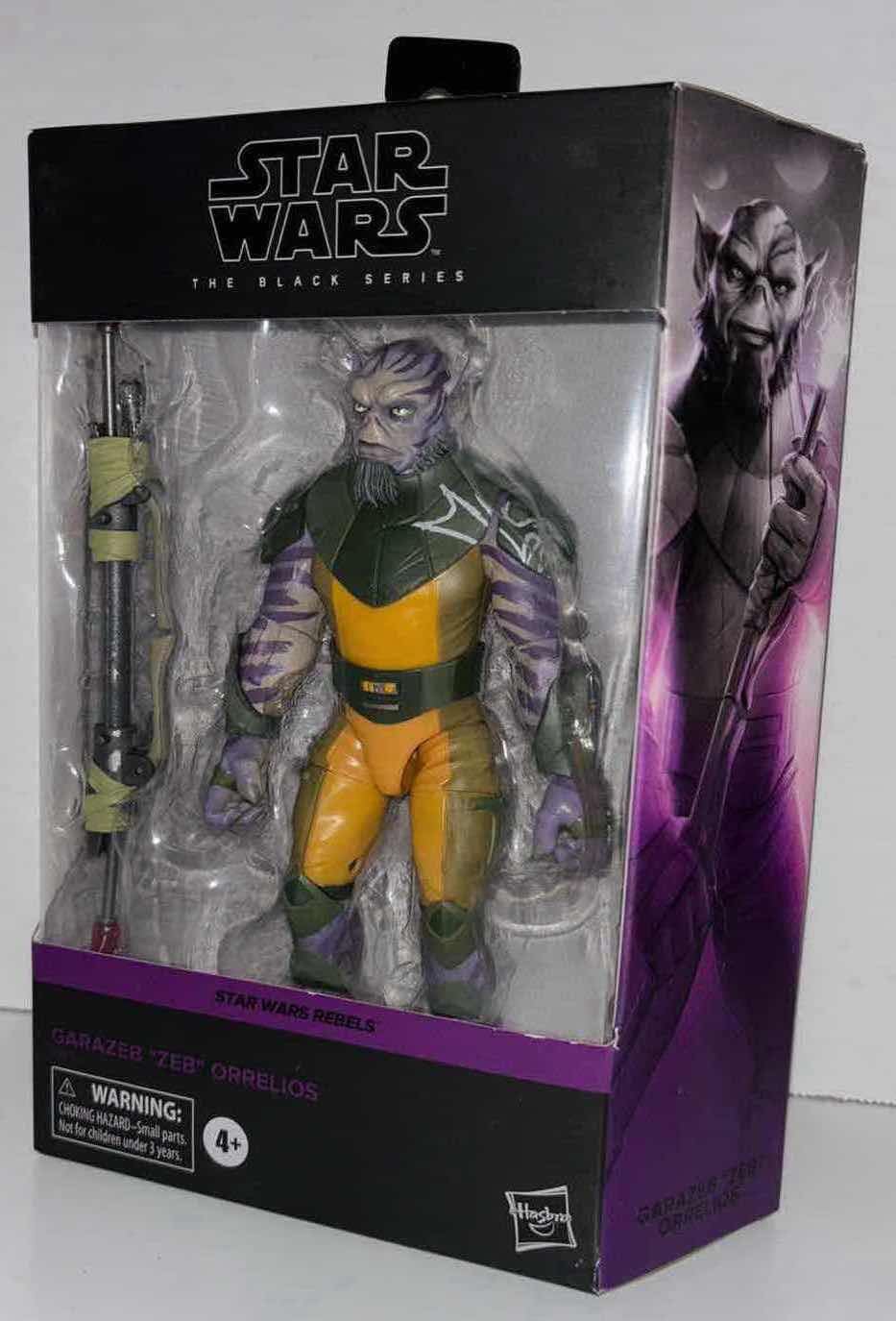 Photo 1 of NEW STAR WARS THE BLACK SERIES ACTION FIGURE & ACCESSORIES, STAR WARS REBELS “GARAZEB ZEB ORRELIOS” (1)