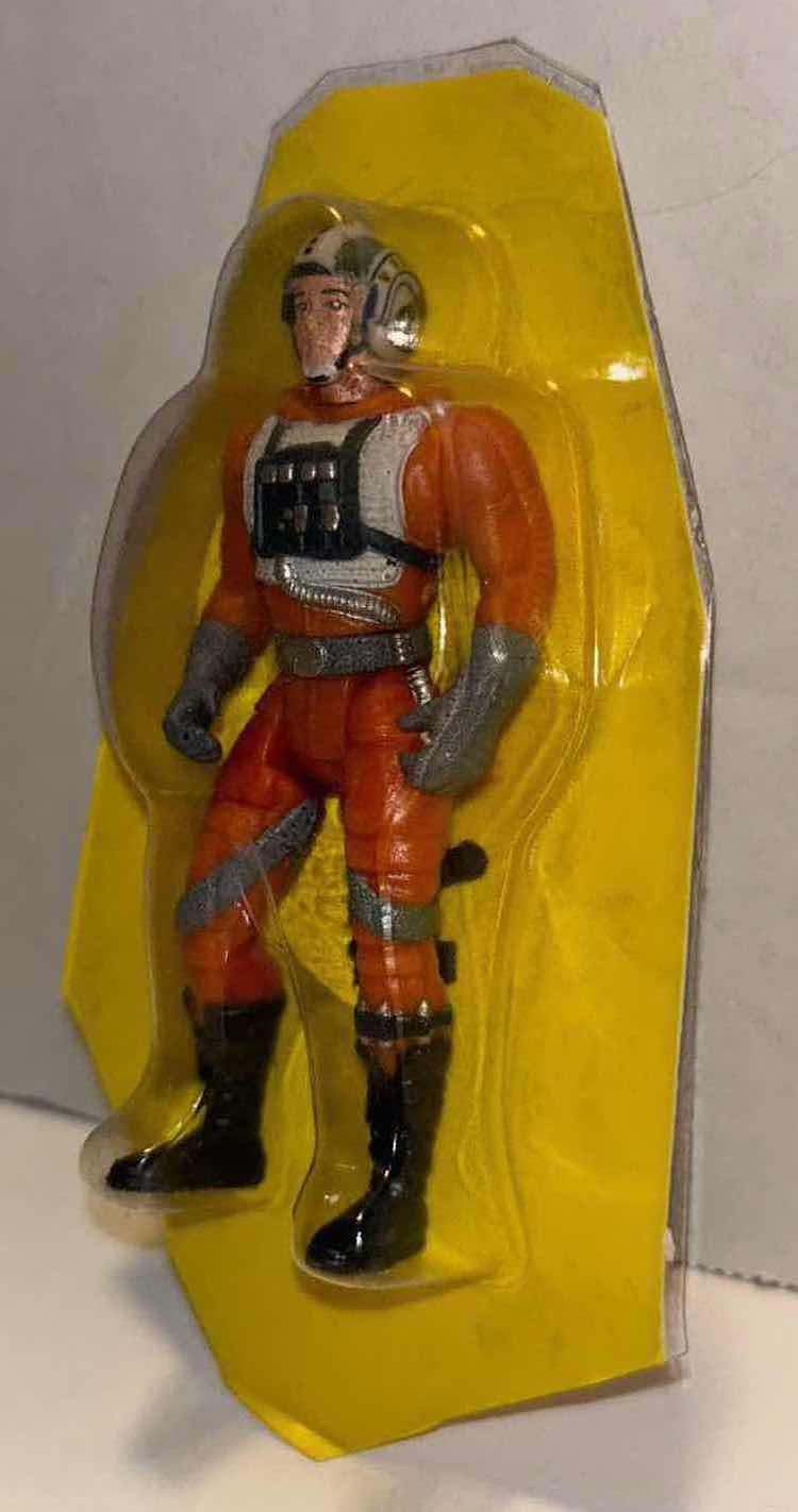 Photo 1 of NEW 1997 STAR WARS THE POWER OF THE FORCE 3.75” ACTION FIGURE & ACCESSORY, “WEDGE ANTILLES”