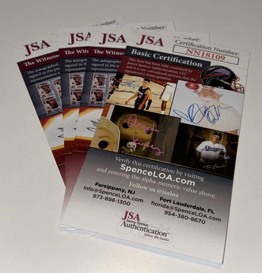 Photo 1 of 4 PC SET TONY TODD SIGNED 8X10 PHOTOS, W JSA COA AUTOGRAPHS