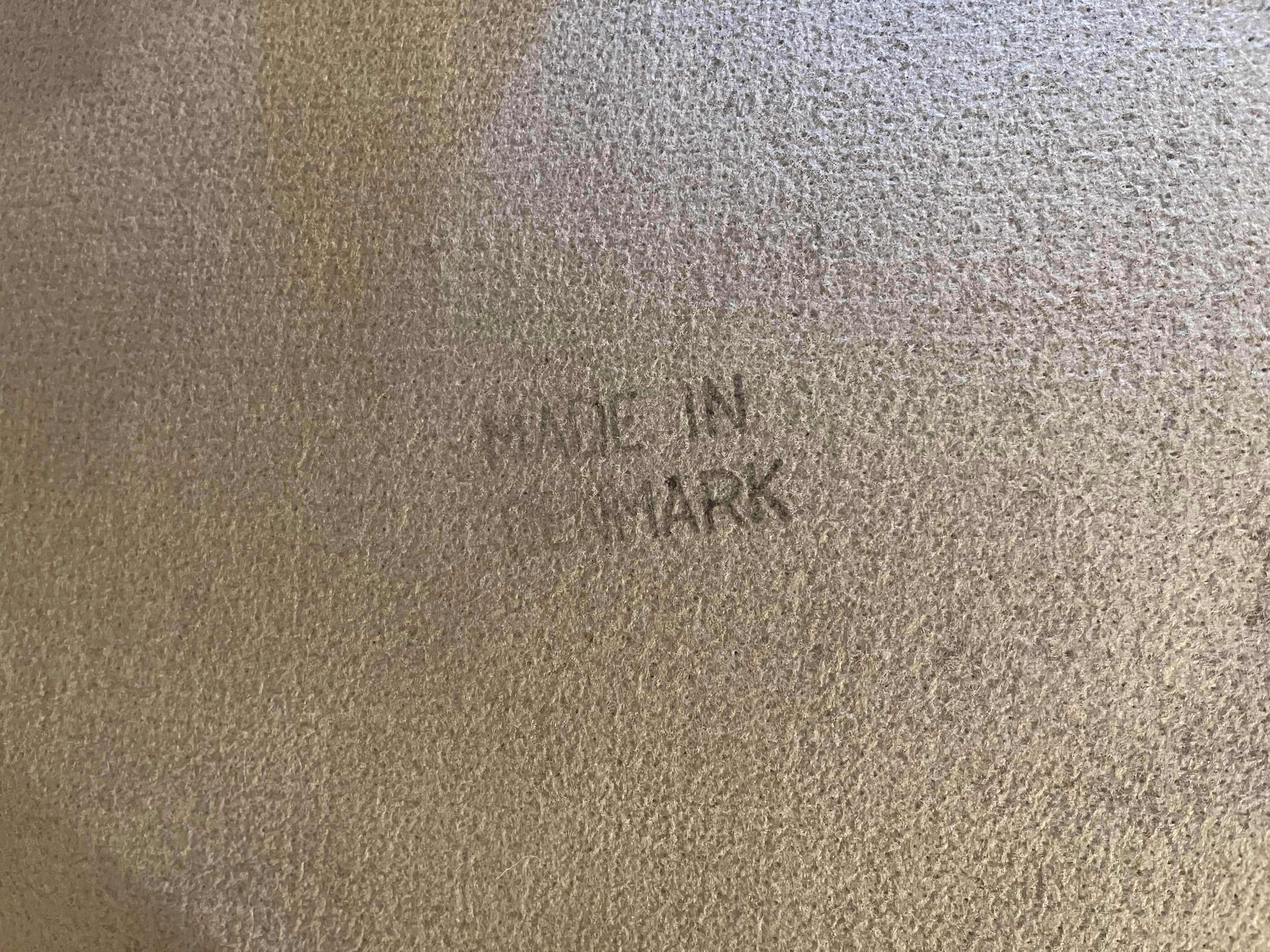 Photo 6 of DENMARK VINTAGE ROLLING LEATHER OVERSIZED OTTOMAN 40.5” X 20.5” H14.5”