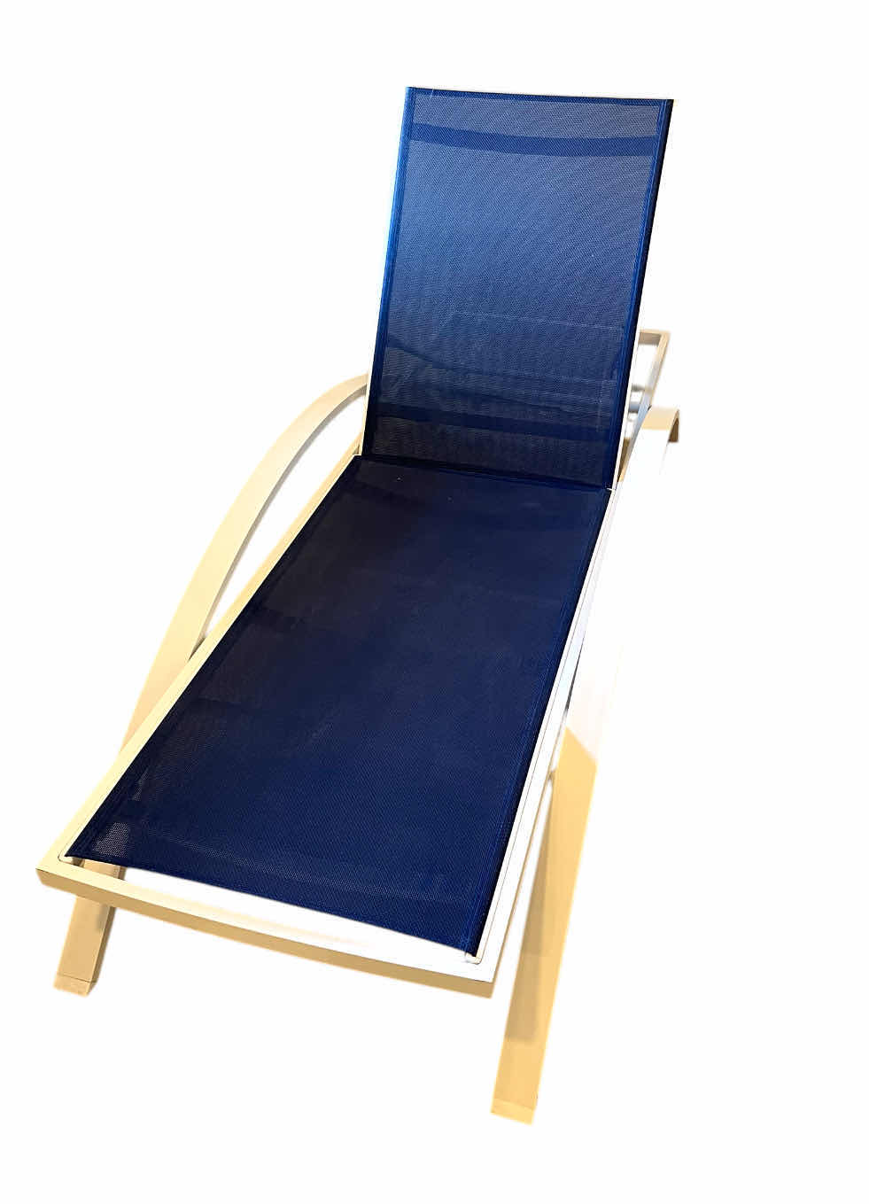 Photo 1 of NEW NAUTICA HOME BLUE & WHITE OUTDOOR ALUMINUM FRAME SUN LOUNGER 29.25” X 77” H17”