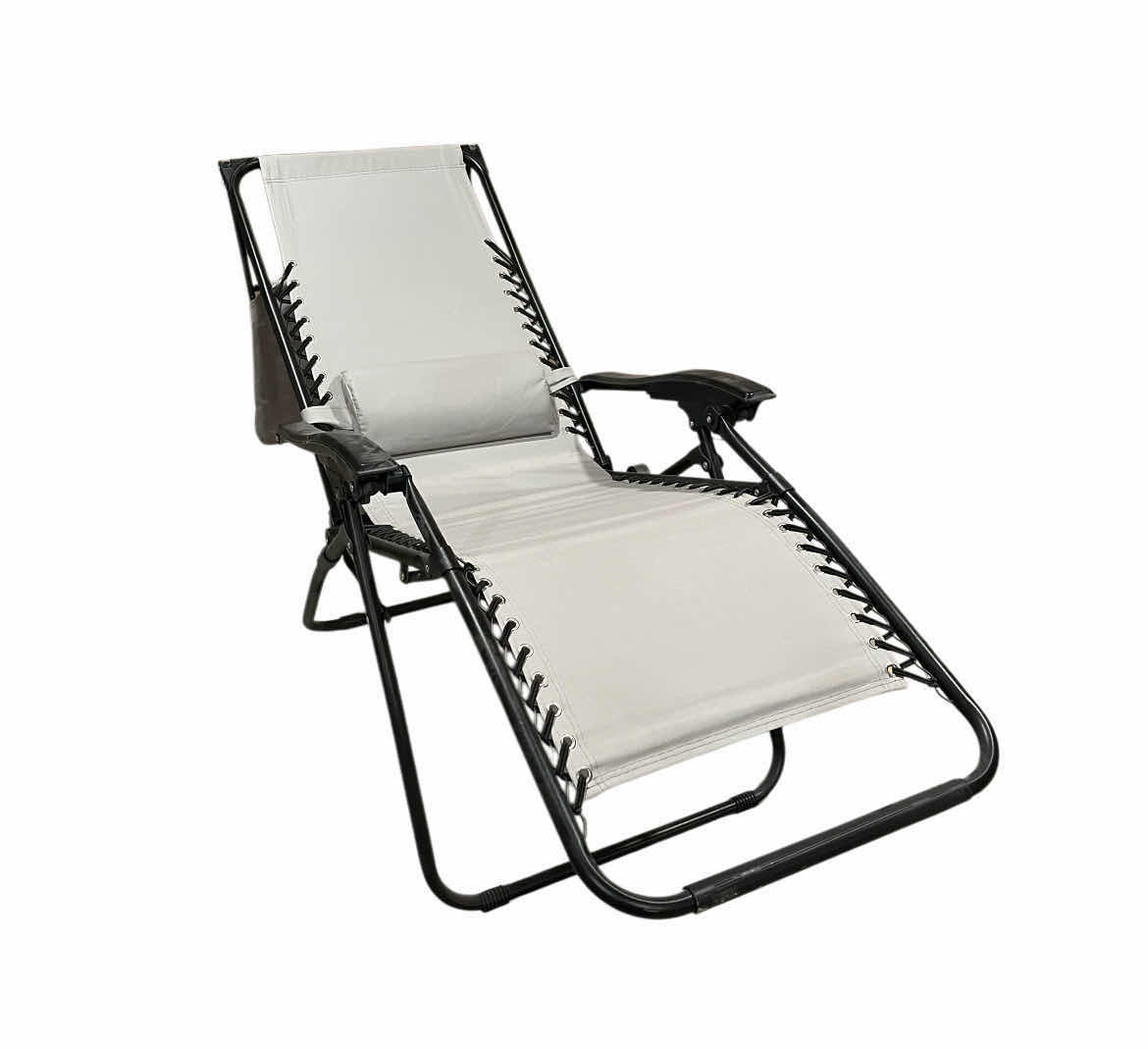View 2 of ANTIGRAVITY LIGHT GREY FOLDING LOUNGE CHAIR 25” X 64” H30” -42”