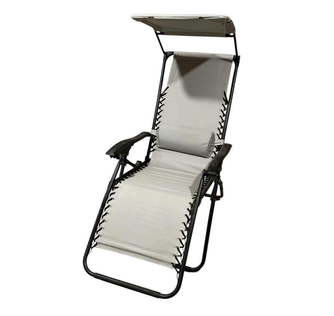 View 1 of ANTIGRAVITY LIGHT GREY FOLDING LOUNGE CHAIR 25” X 64” H30” -42”