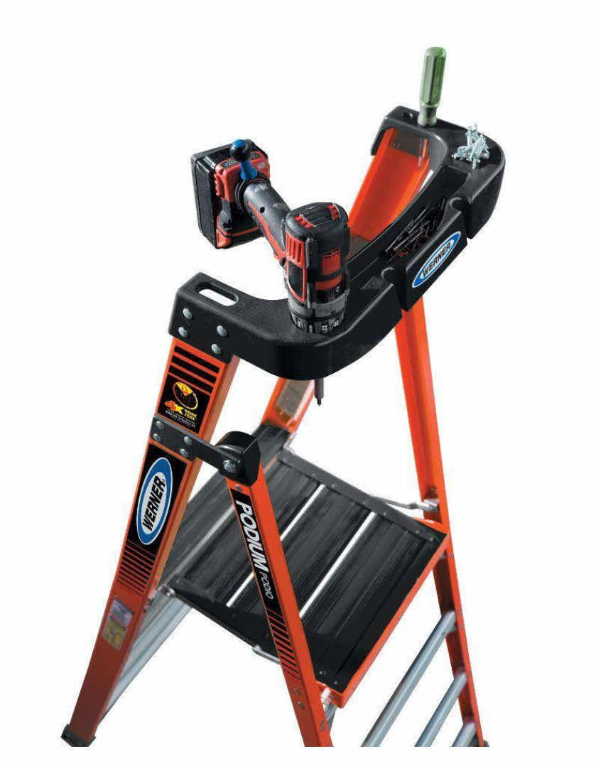 Photo 1 of WERNER FIBERGLASS 6FT PODIUM STEP LADDER MODEL PDIA06 MK1