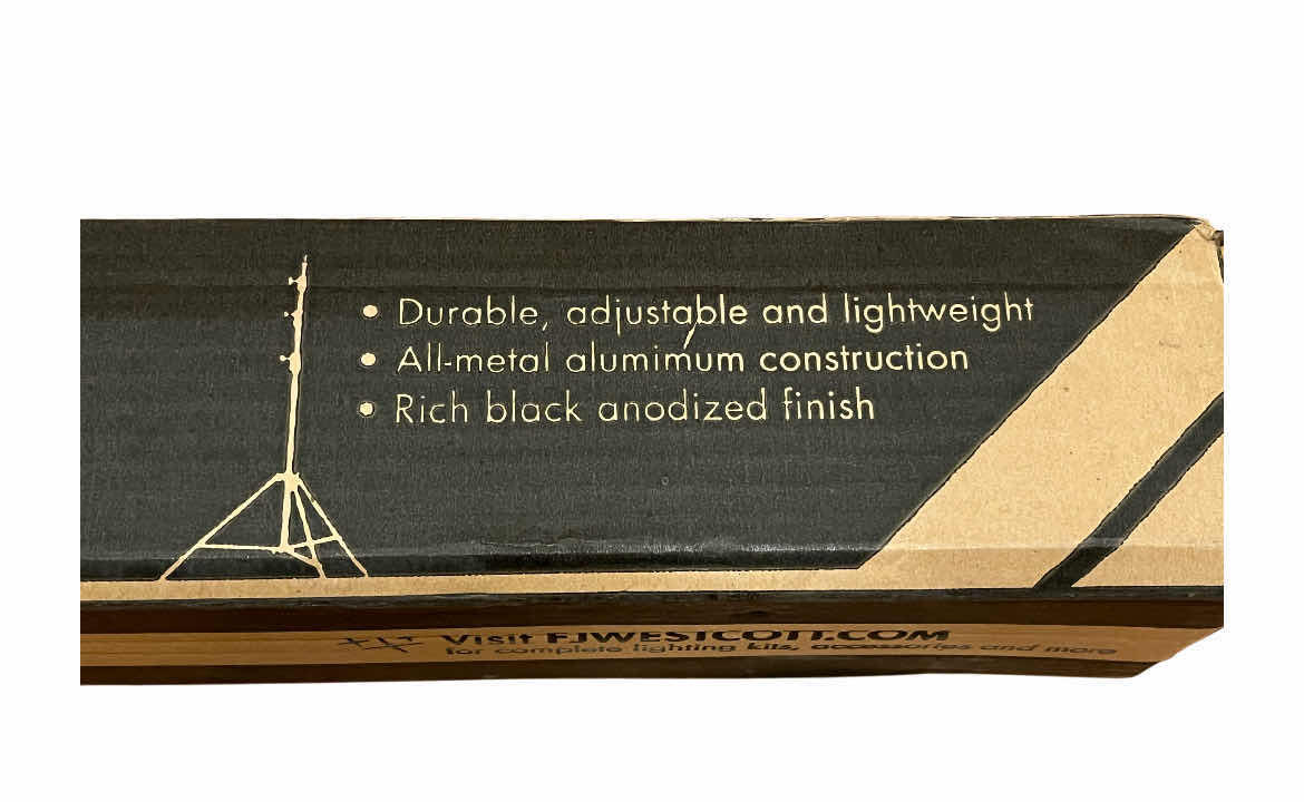 Photo 1 of NEW WESTCOTT BLACK 8’ LIGHT STAND