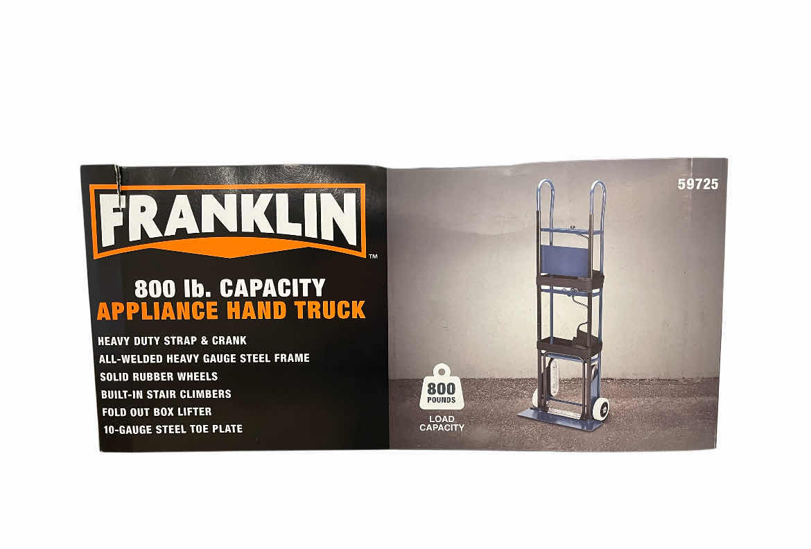 Photo 4 of NEW FRANKLIN 800LB CAP APPLIANCE HAND TRUCK