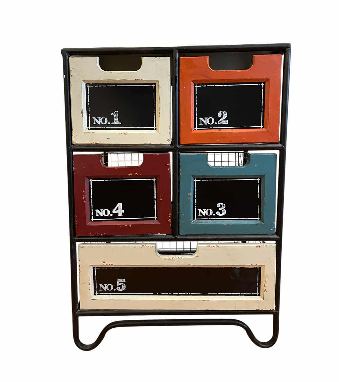 Photo 1 of NUMBERED 5 DRAWER METAL STORAGE UNIT 21” X 16” H30”