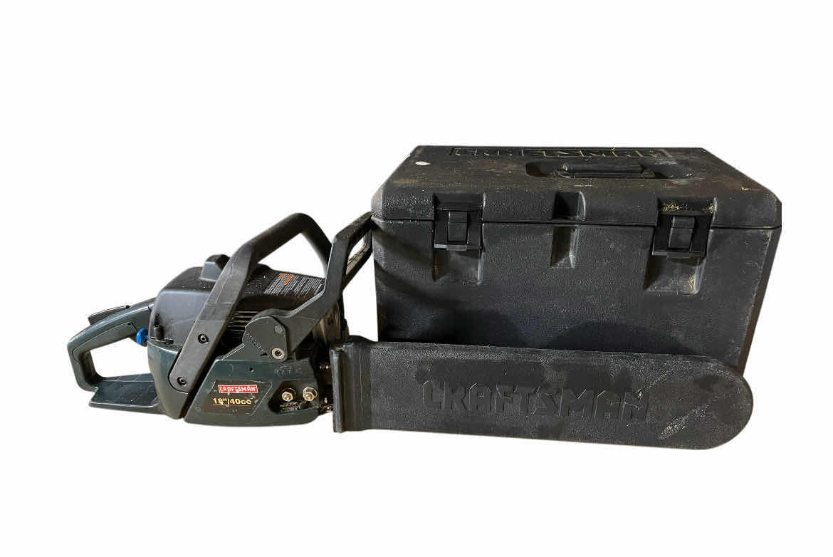 Photo 1 of CRAFTSMAN 18” 40CC 2-CYCLE GAS CHAINSAW MODEL 358.360831 W CASE