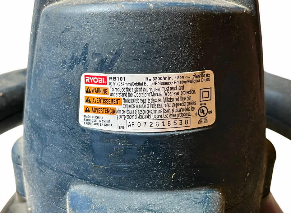 Photo 1 of RYOBI 10” ORBITAL BUFFER MODEL RB101