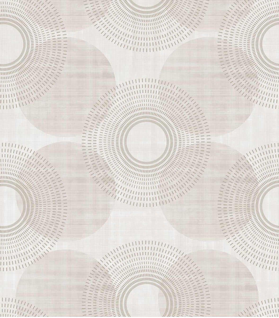 Photo 1 of FIESOON PEEL & STICK SELF-ADHESIVE TEXTURED REMOVABLE WALLPAPER/CONTACT PAPER 15.5” X 197” (BROWN CIRCLES)