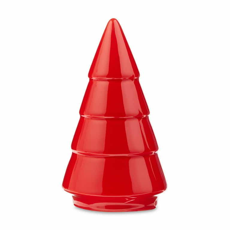 Photo 1 of NEW 2 SETS OF HOLIDAY TIME 3-COUNT CHRISTMAS SEASON CERAMIC 5” TREE SET (GREEN, BLUE, RED)