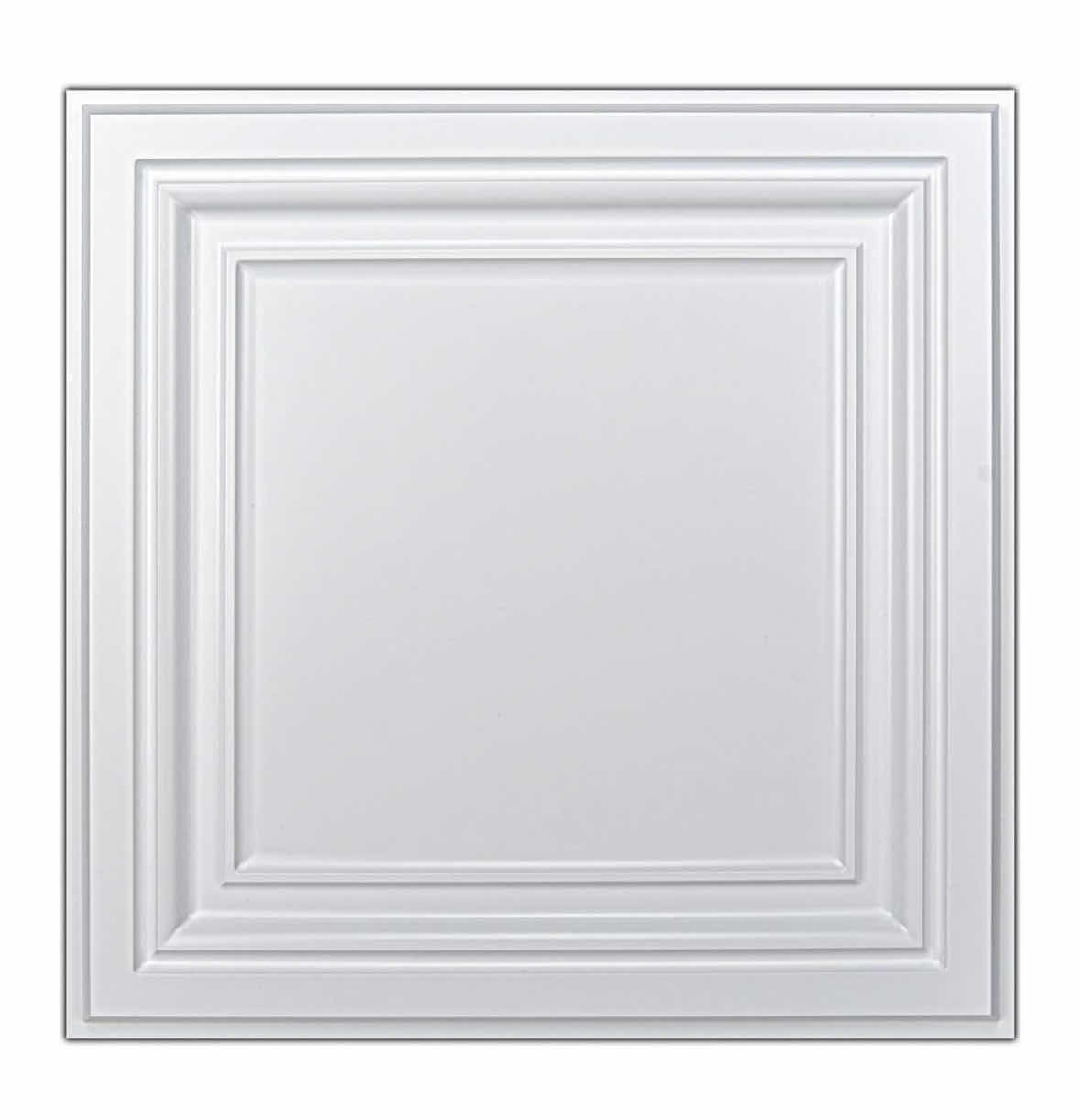 Photo 1 of NEW ART3D PVC CEILING TILES, 24” X 24”, WHITE (12-PACK)